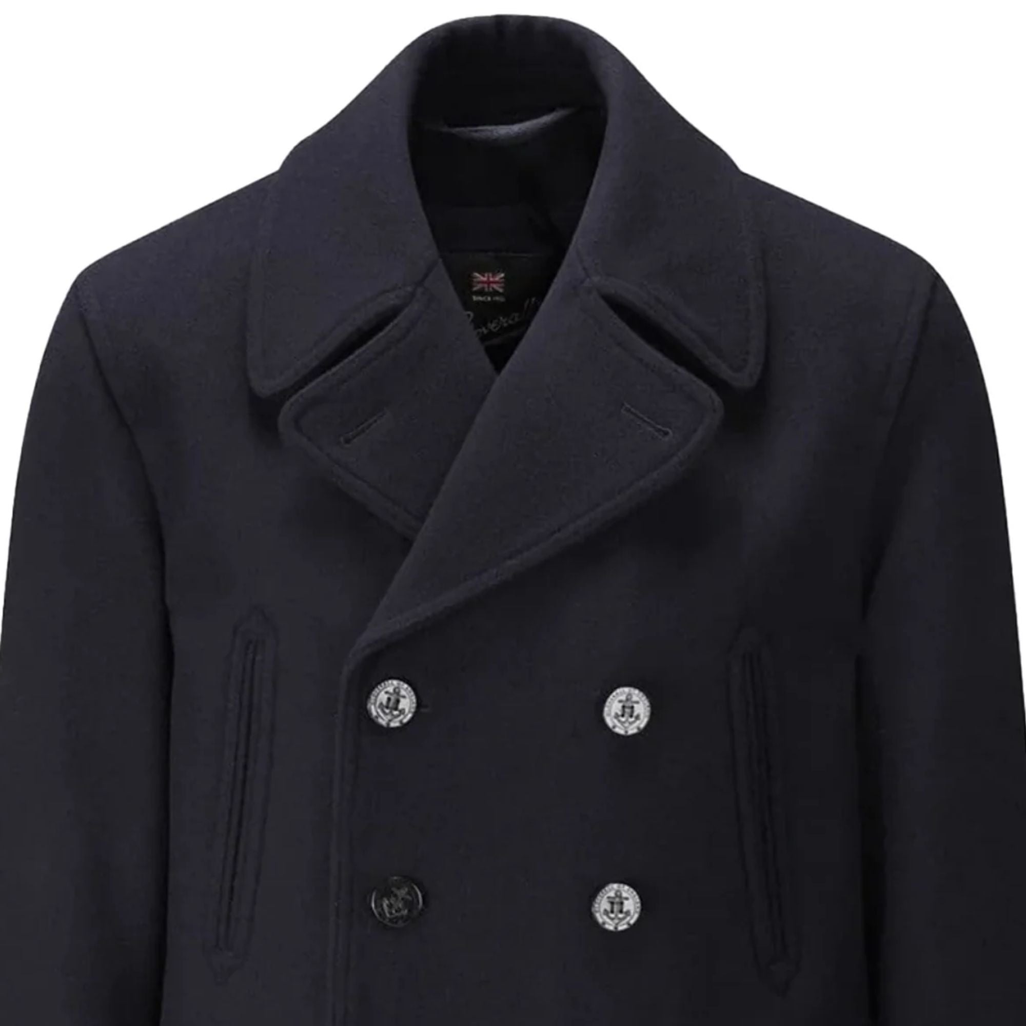 Gloverall Churchill Peacoat - Navy MC7690-NVY – Stuarts London