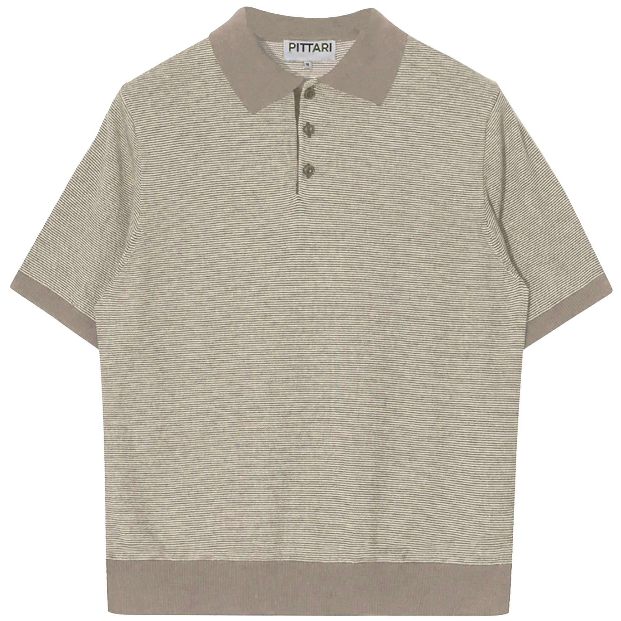 Microstripe Short Sleeve Polo - Trian