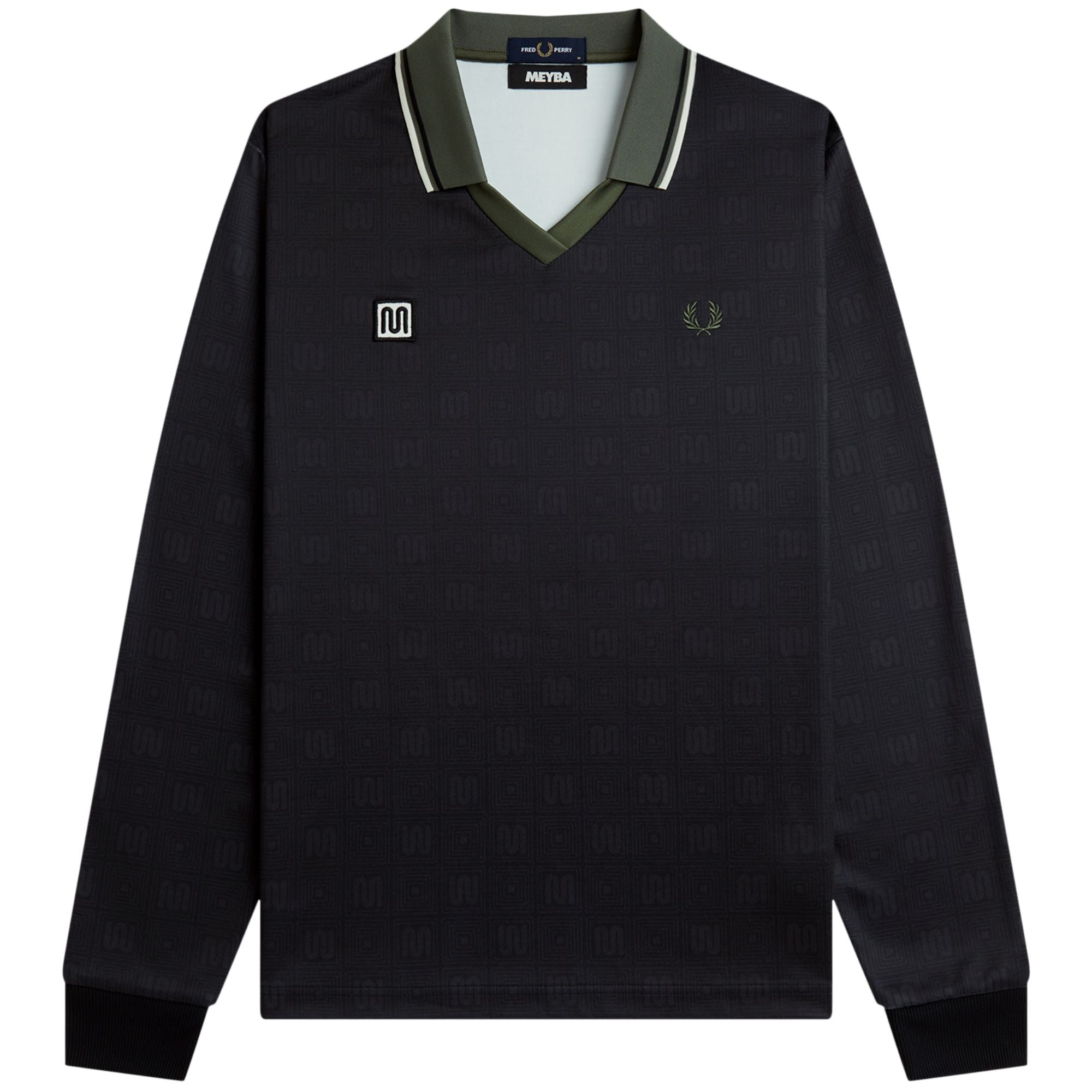 x Meyba Long Sleeve Polo Shirt - Black