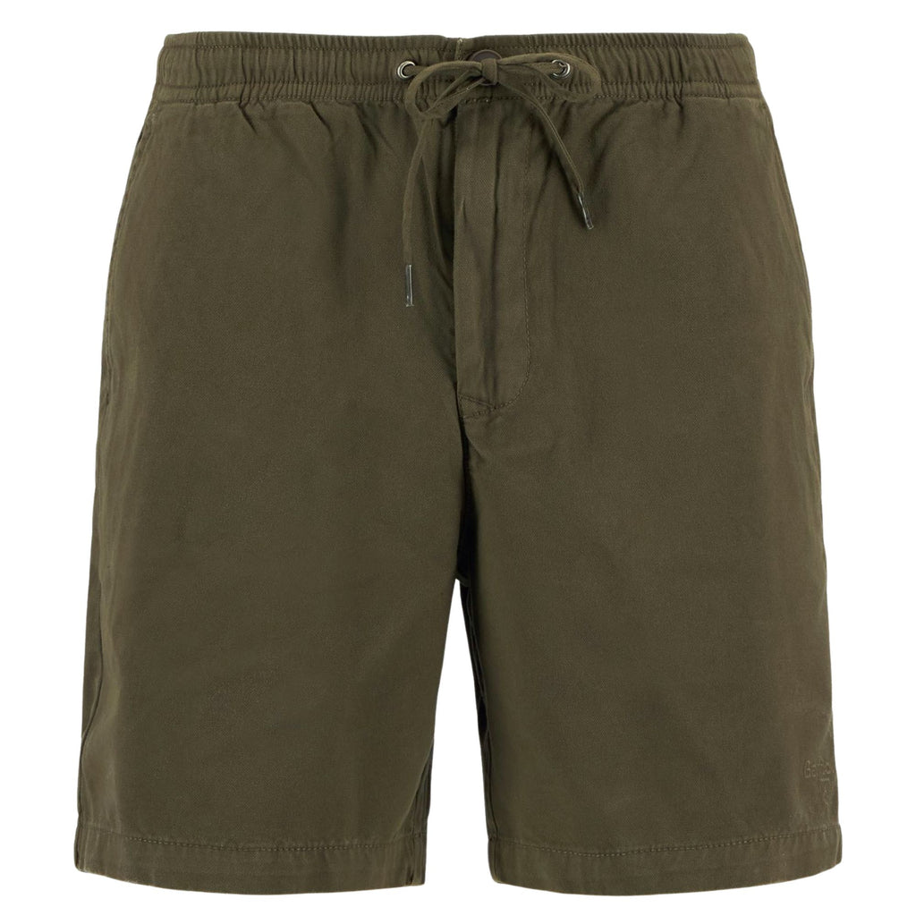Washed Oxford Relaxed Shorts - Uniform Green