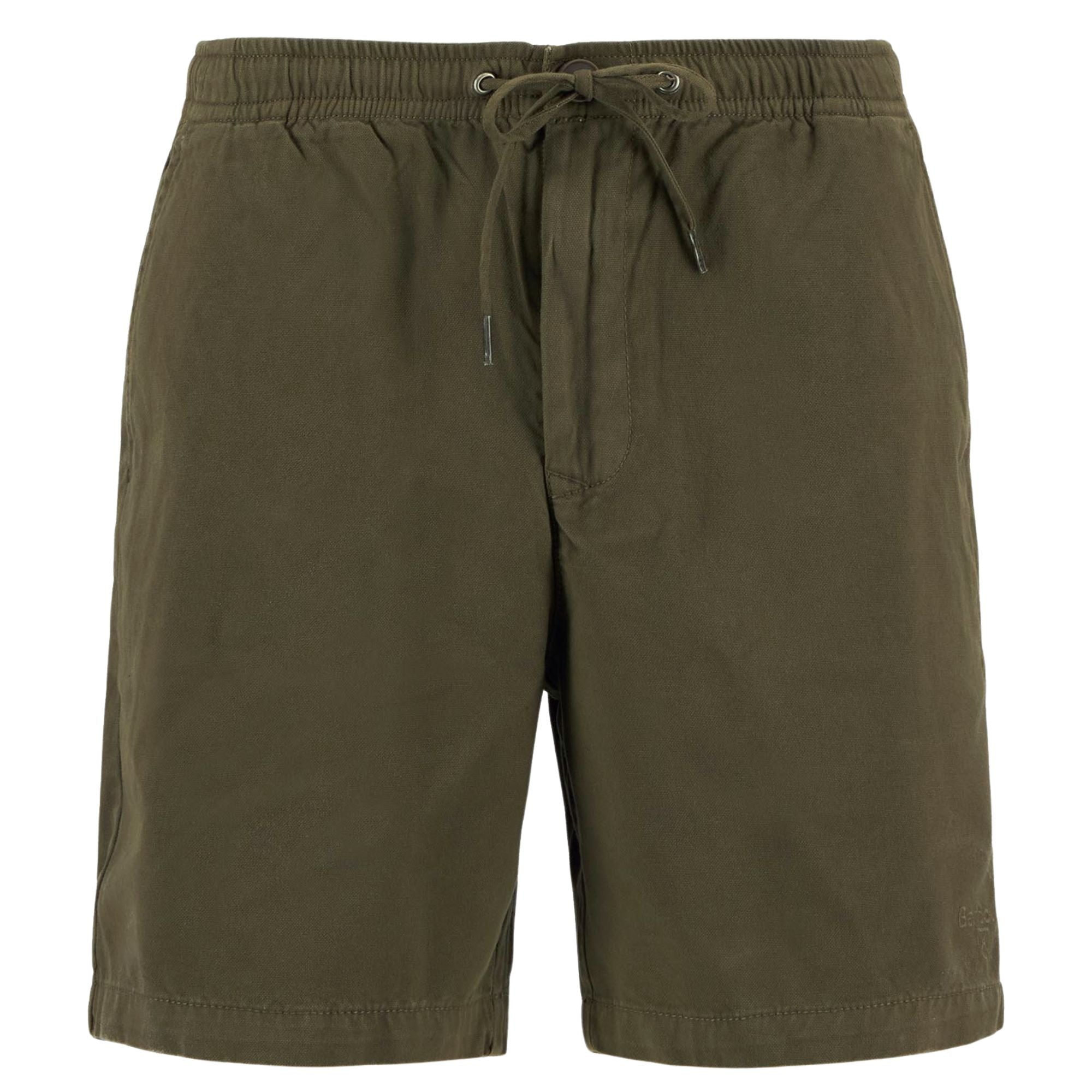 Washed Oxford Relaxed Shorts - Uniform Green