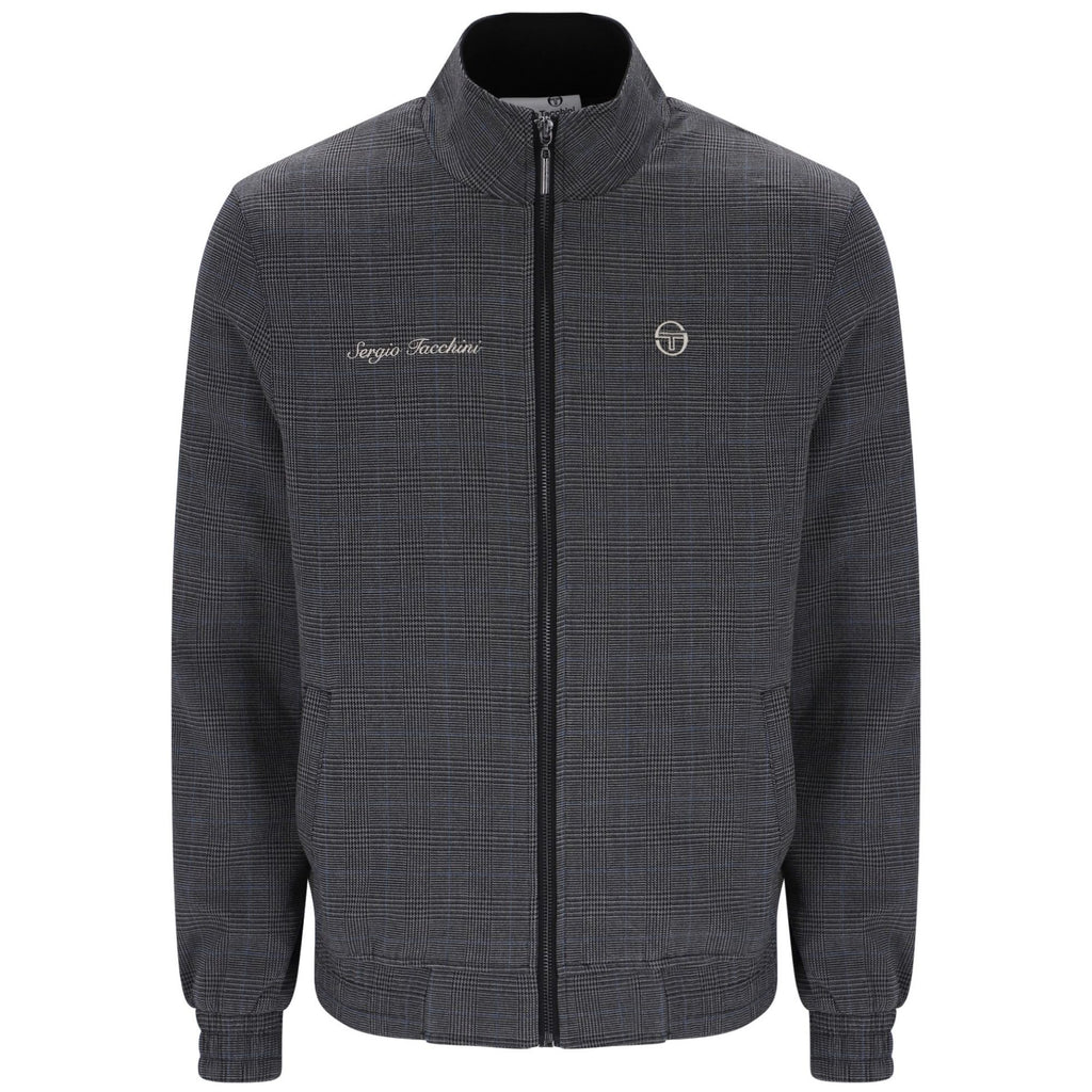 Sergio Tacchini Deluca Track Jacket - Charcoal Marl/Black