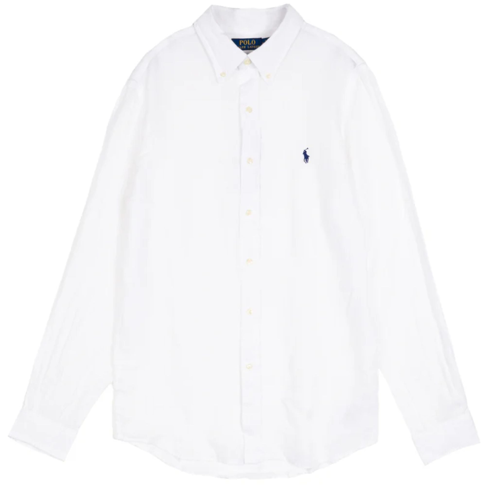 Custom Fit Linen Shirt - White