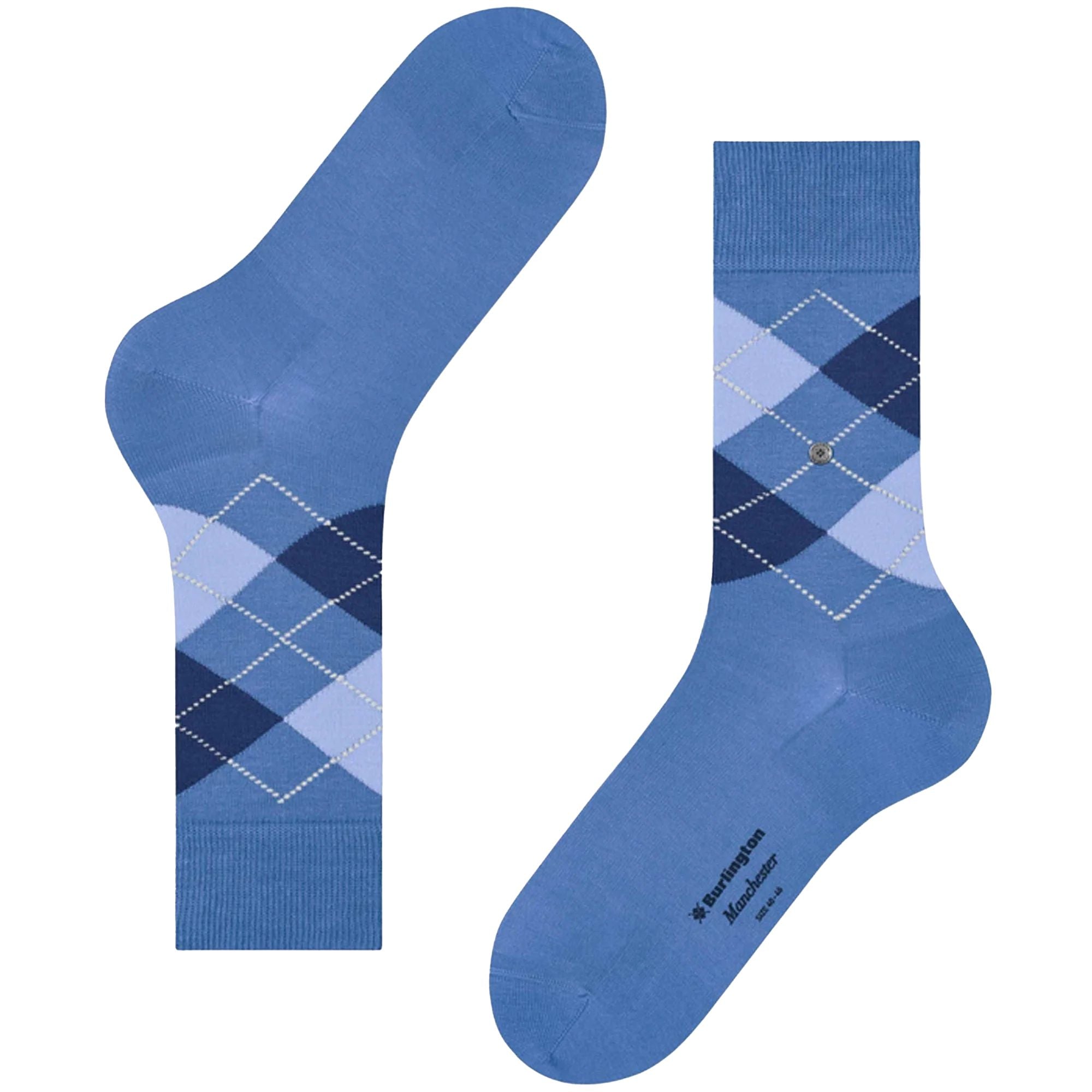 Burlington Socks Manchester Socks - Blue