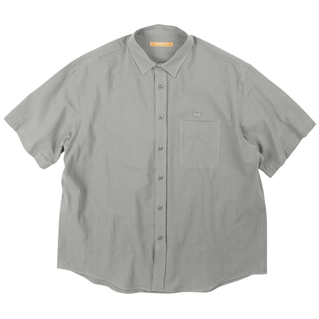 FrizmWORKS OG Dobby Weave Seersucker Half Shirt - Grey