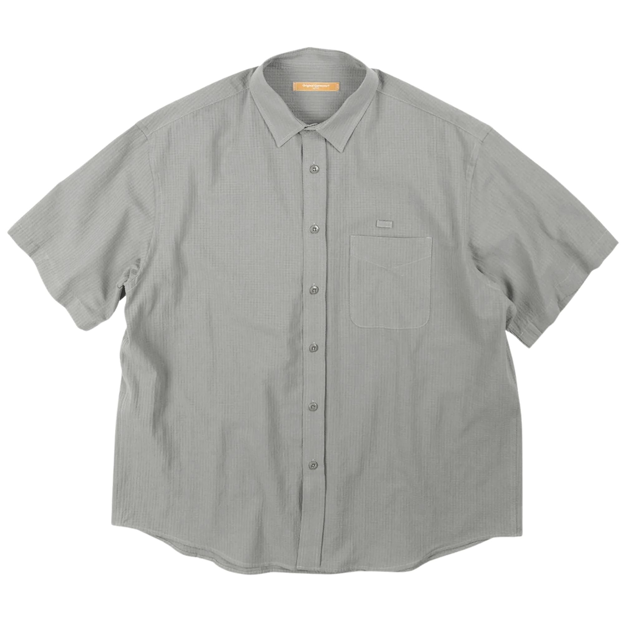 FrizmWORKS OG Dobby Weave Seersucker Half Shirt - Grey