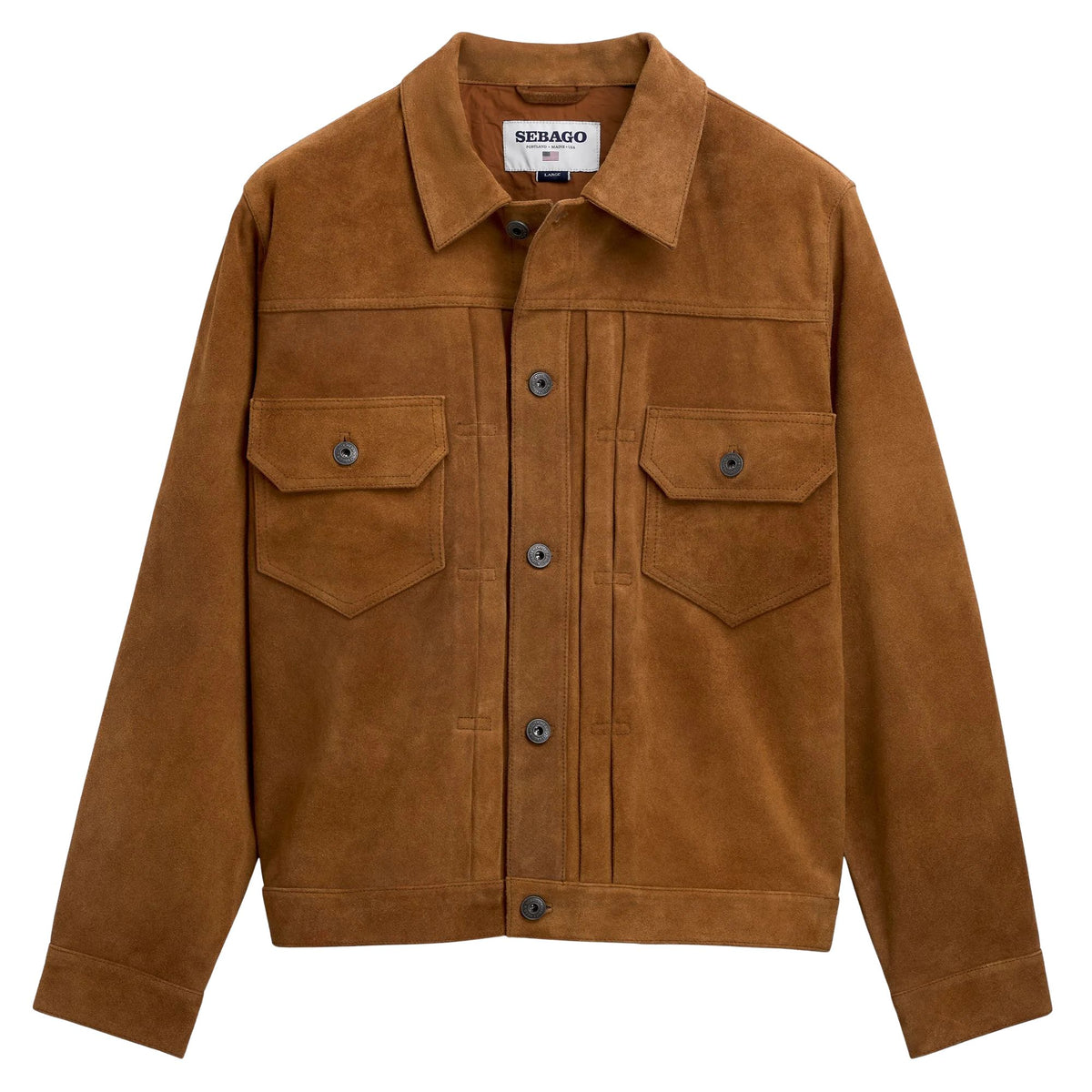 Sebago  Pineland Suede Short Jacket - Brown Sierra