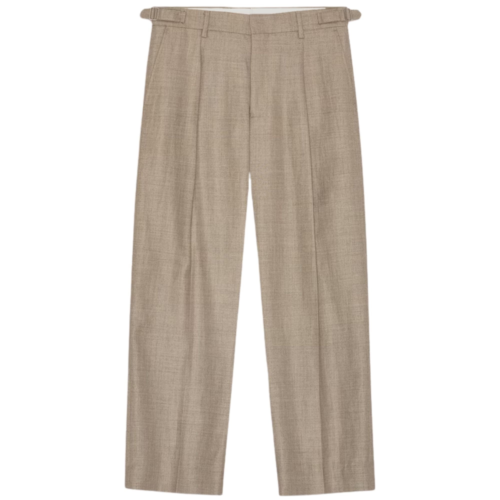 NN07 Kay Pleated Tailored Relaxed Fit Trouser - Khaki 10027-111