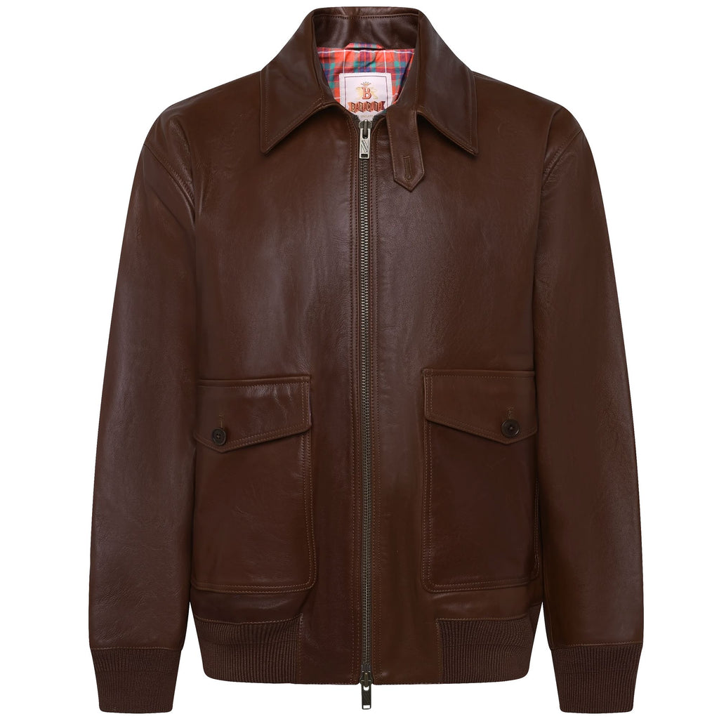 Baracuta Leather G18 Flight Jacket - Chocolate