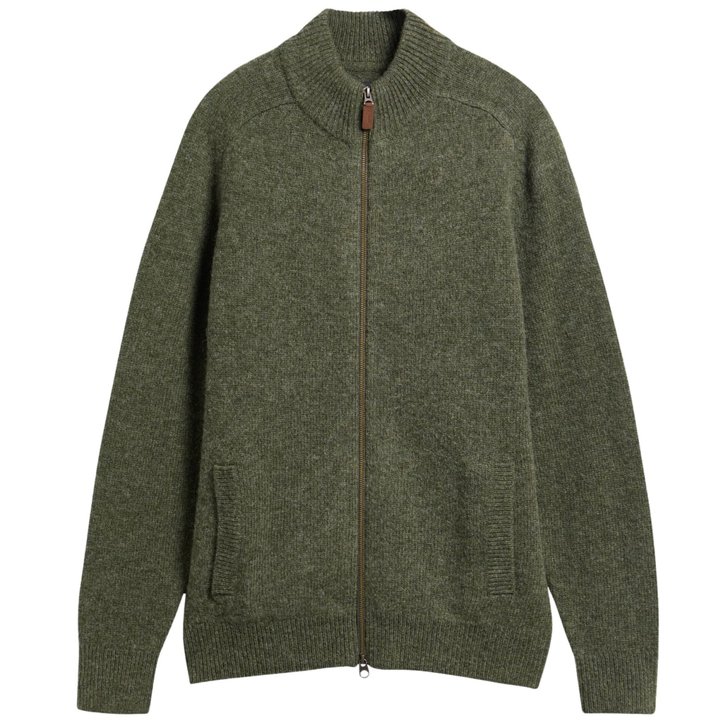 Barbour Talder Zip-Up Jumper - Sage