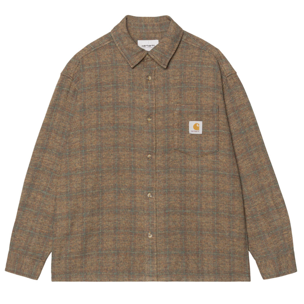 Carhartt WIP Long Sleeve Bagley Shirt - Hamilton Brown