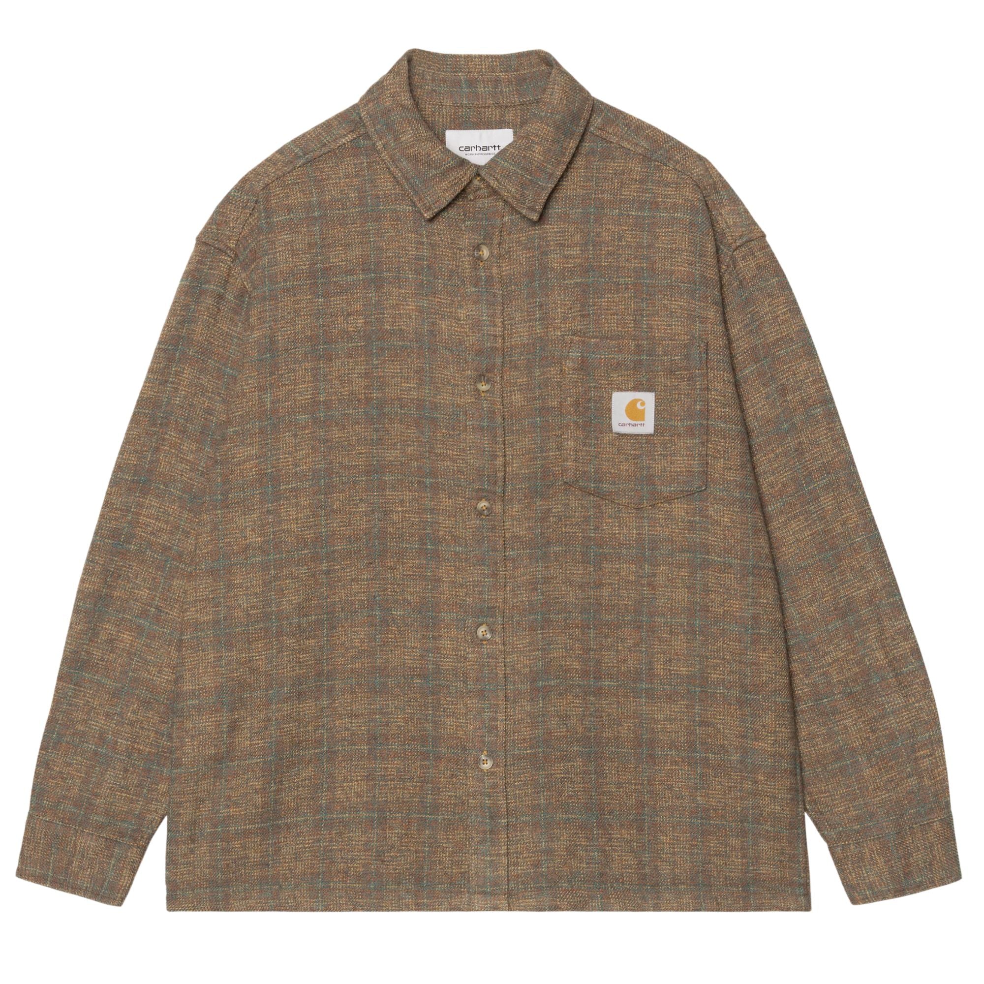 Carhartt WIP Long Sleeve Bagley Shirt - Hamilton Brown