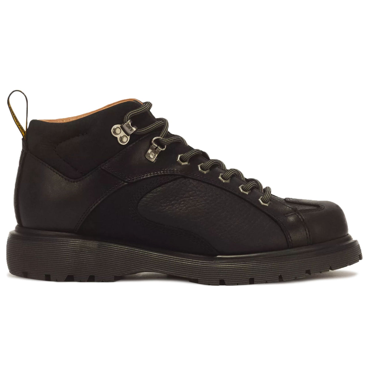 Dr. Martens Wayborne Old Harness Leather Lace Up Boots  - Black
