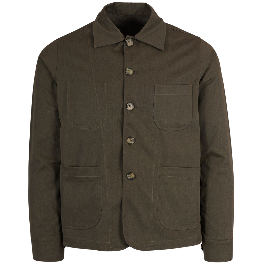Real Hoxton Chore Jacket - Moss Green