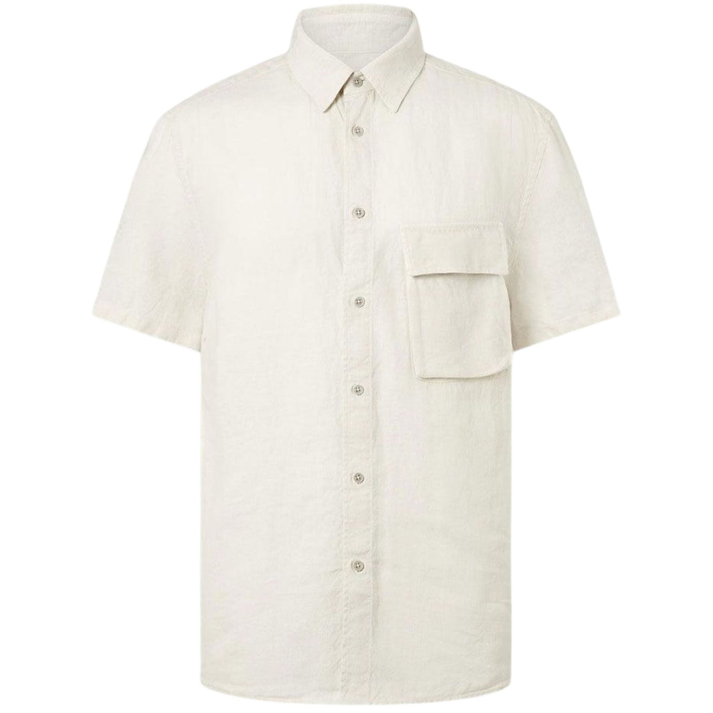 Belstaff Scale Short Sleeve Shirt - Silver Birch