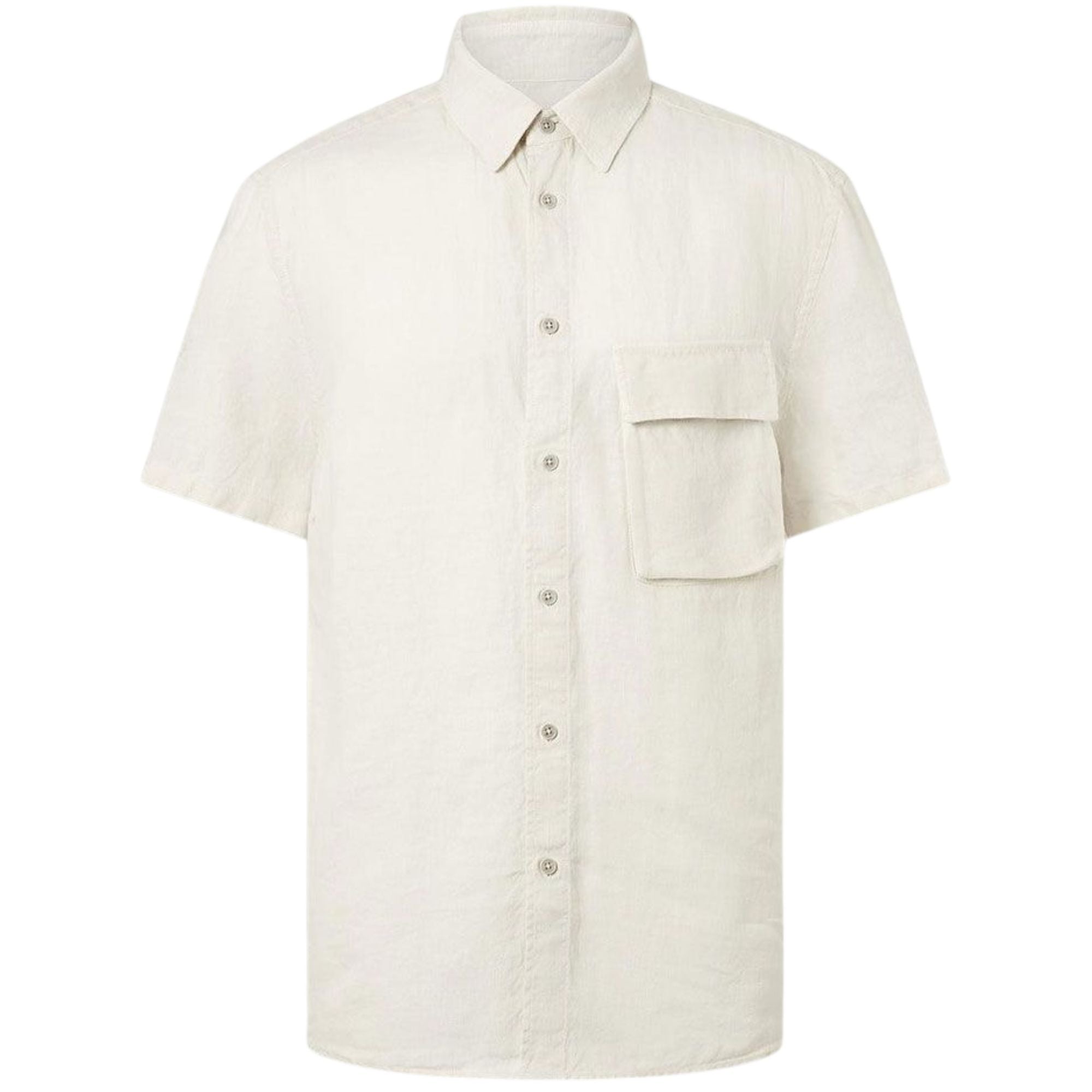 Belstaff Scale Short Sleeve Shirt - Silver Birch