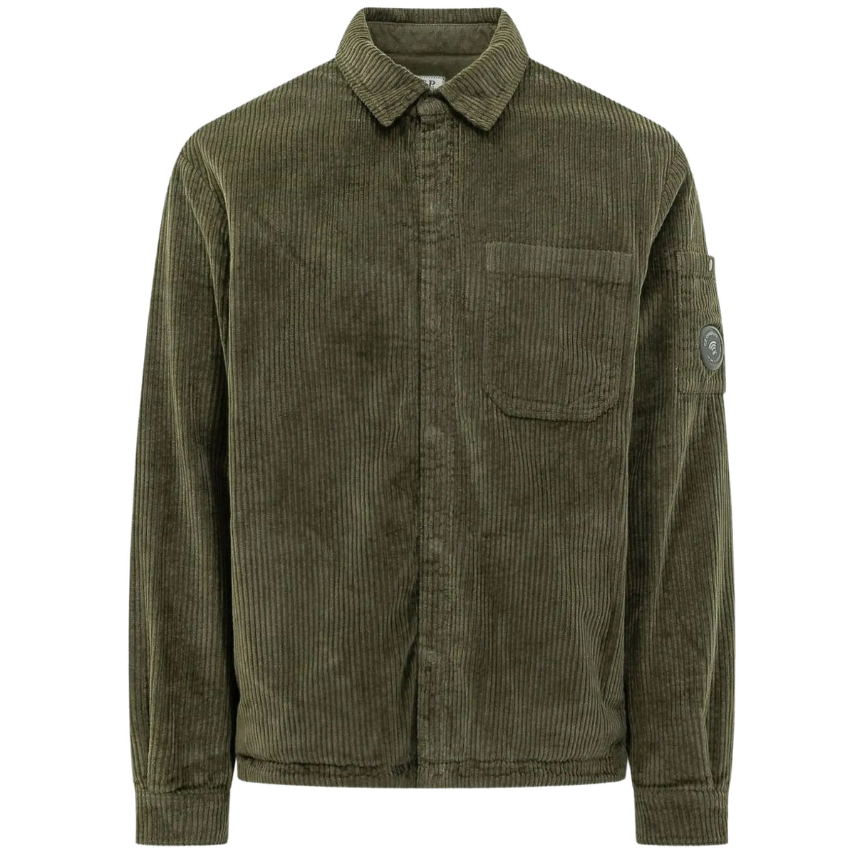 C.P Company Lens-detail Corduroy Shirt - Ivy Green