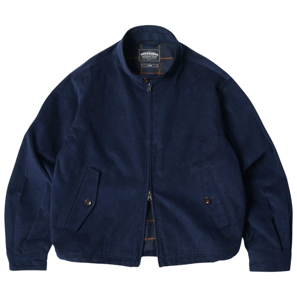 FrizmWORKS Corduroy Buddy Harrington Jacket - Navy