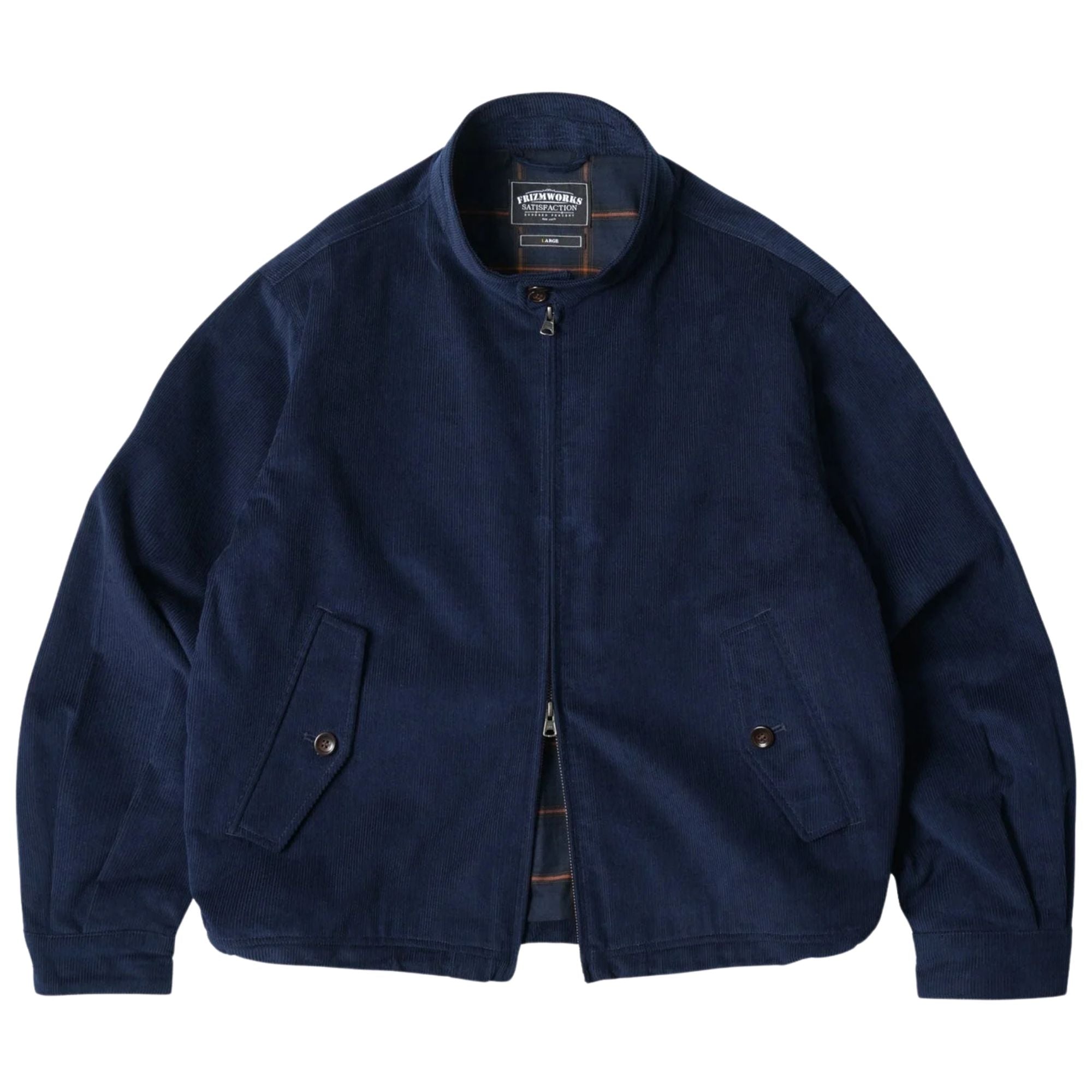 FrizmWORKS Corduroy Buddy Harrington Jacket - Navy