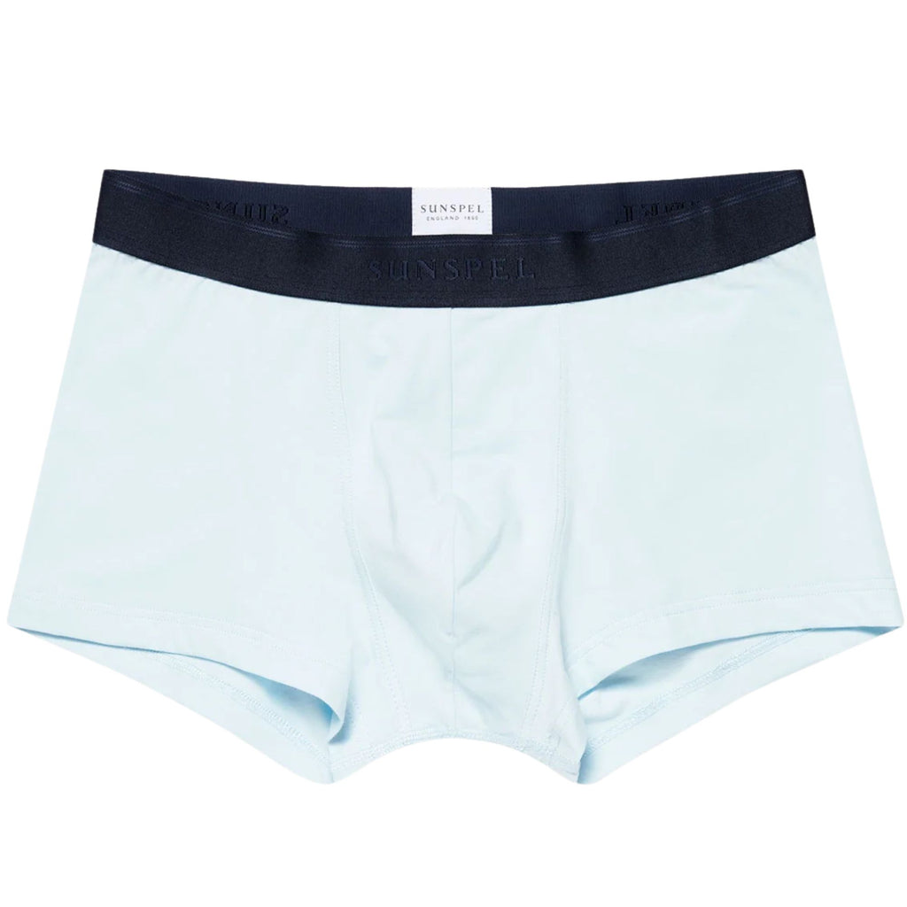 Sunspel Stretch Cotton Trunks - Light Blue