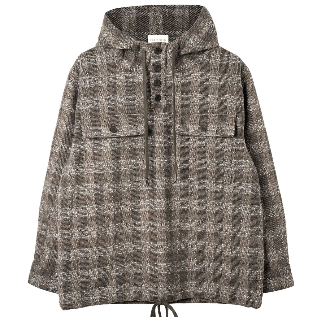 Far Afield Portree Smock - Light Grey Check