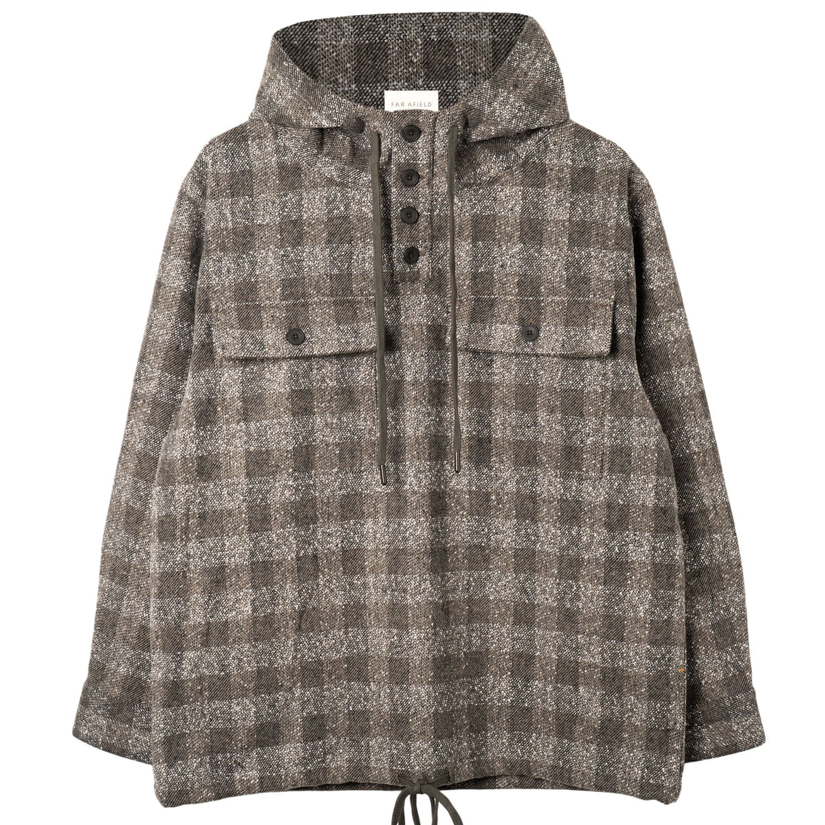 Far Afield Portree Smock - Light Grey Check