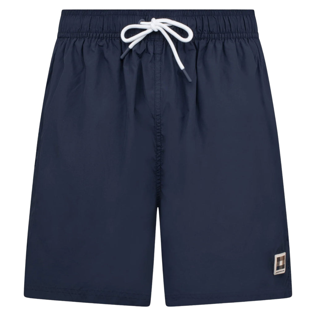 Aquascutum Club Check Pocket Beach Shorts - Navy