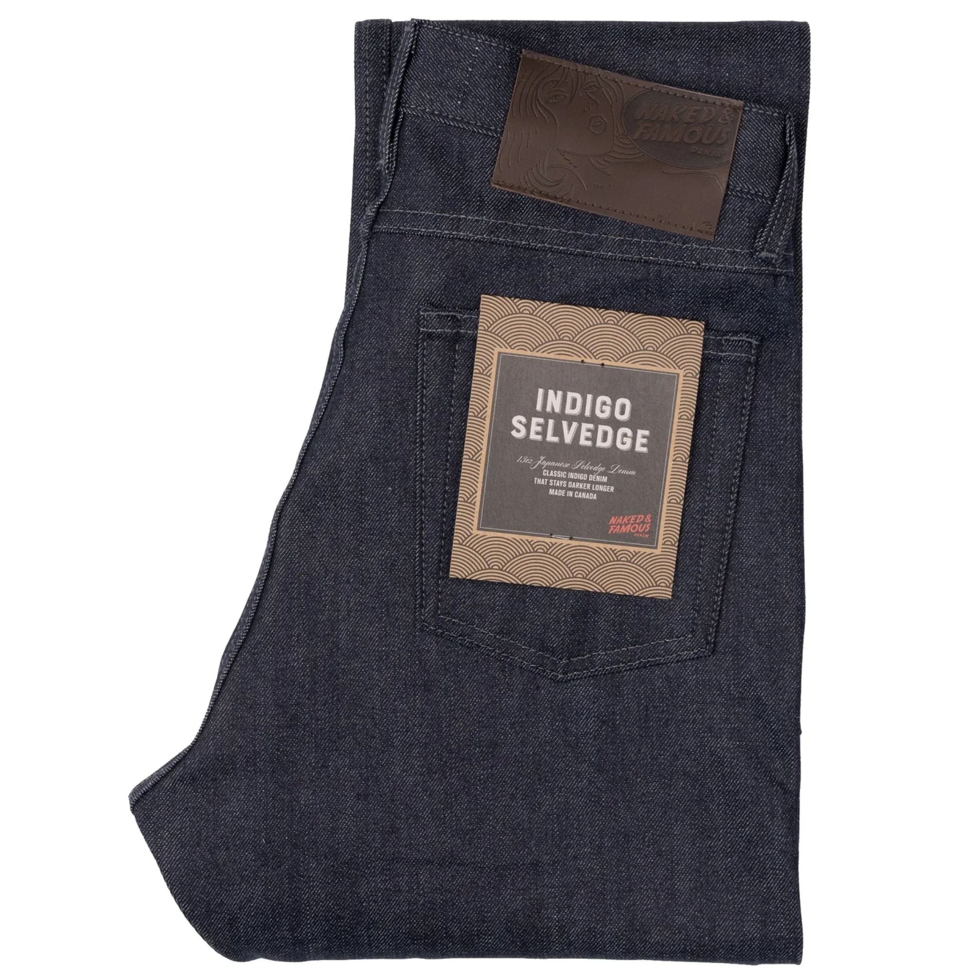 Naked and Famous Denim True Guy Indigo Selvedge - Indigo