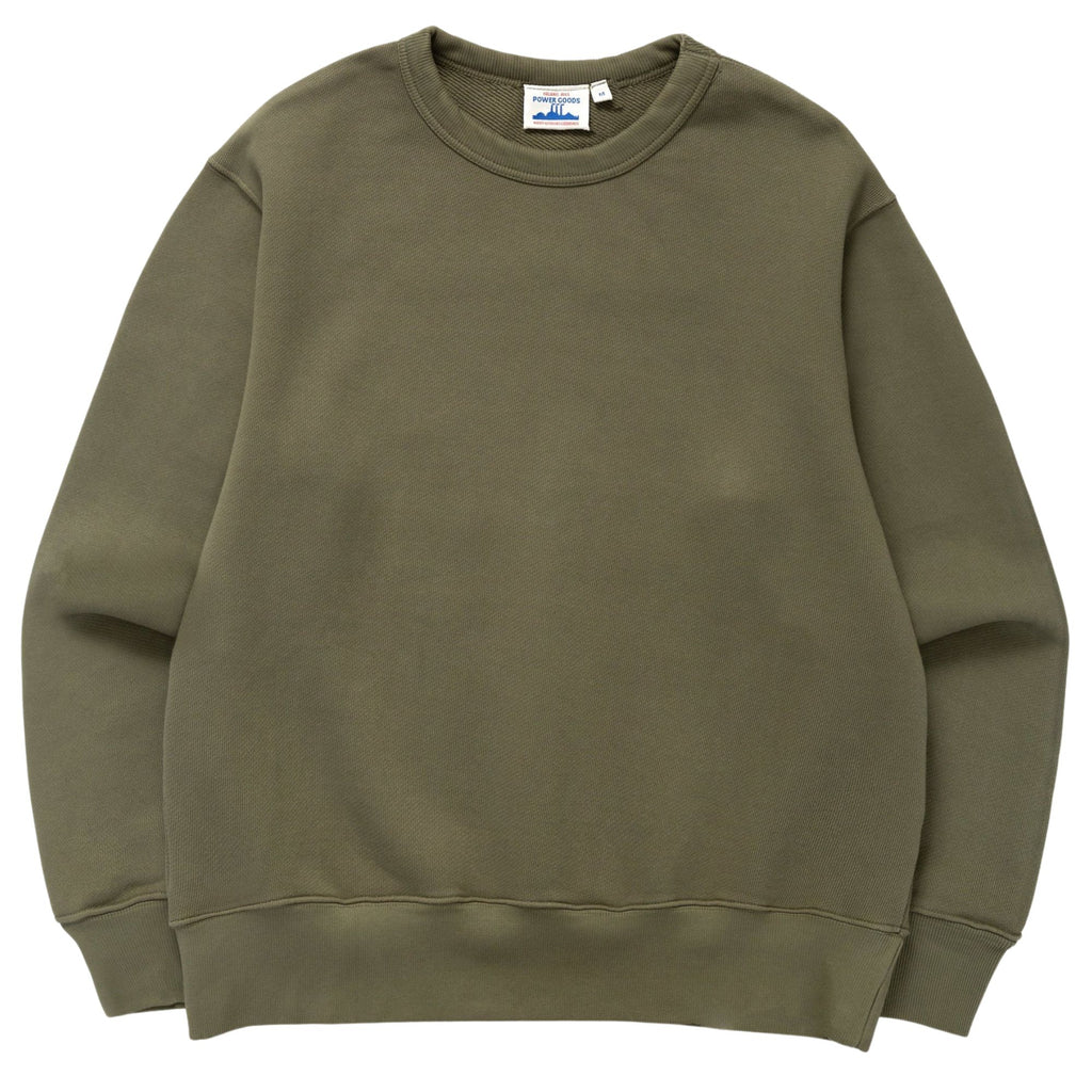Power Goods Loopback Crewneck - Olive PG005-OL – Stuarts London