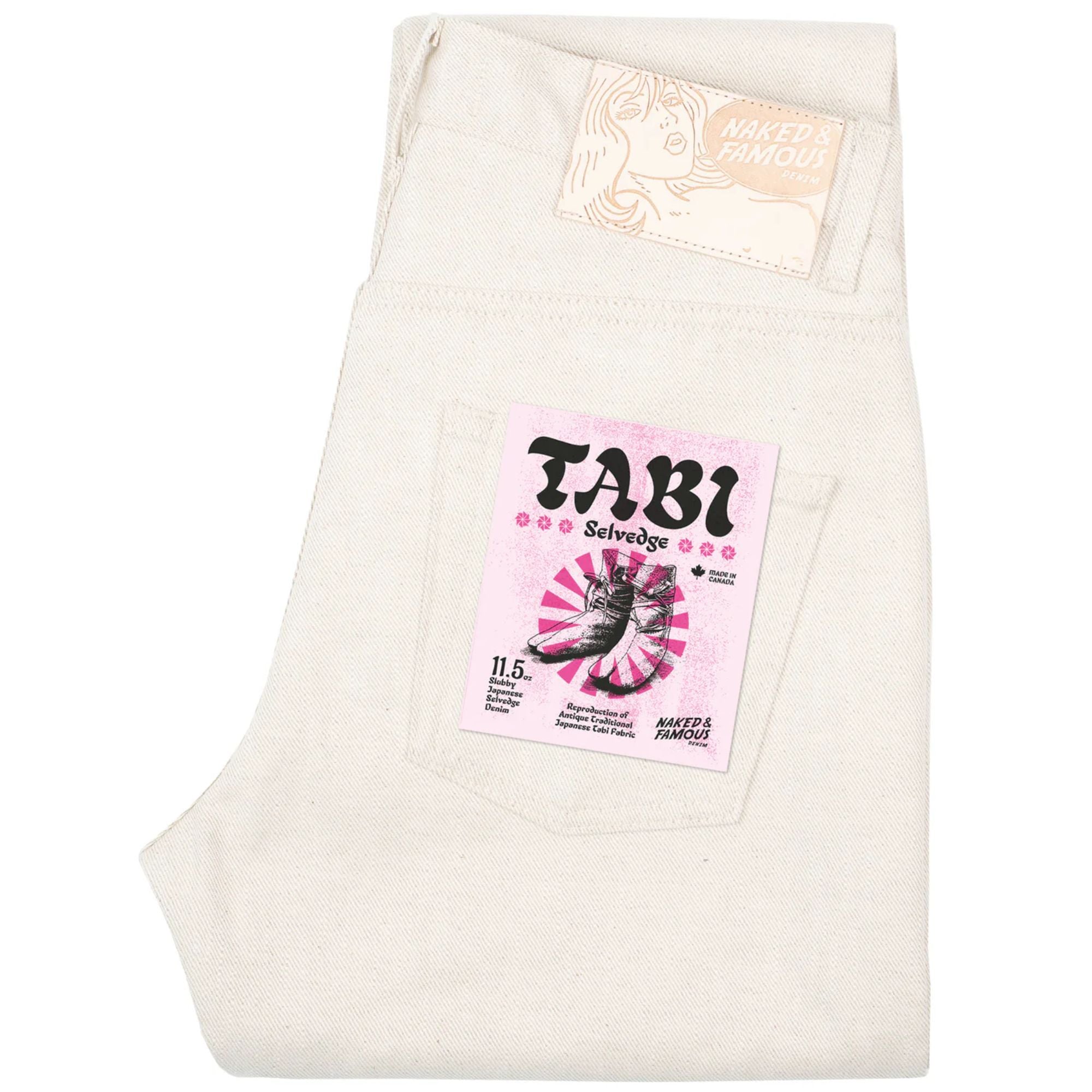 Easy Guy Tabi Selvedge - Off White