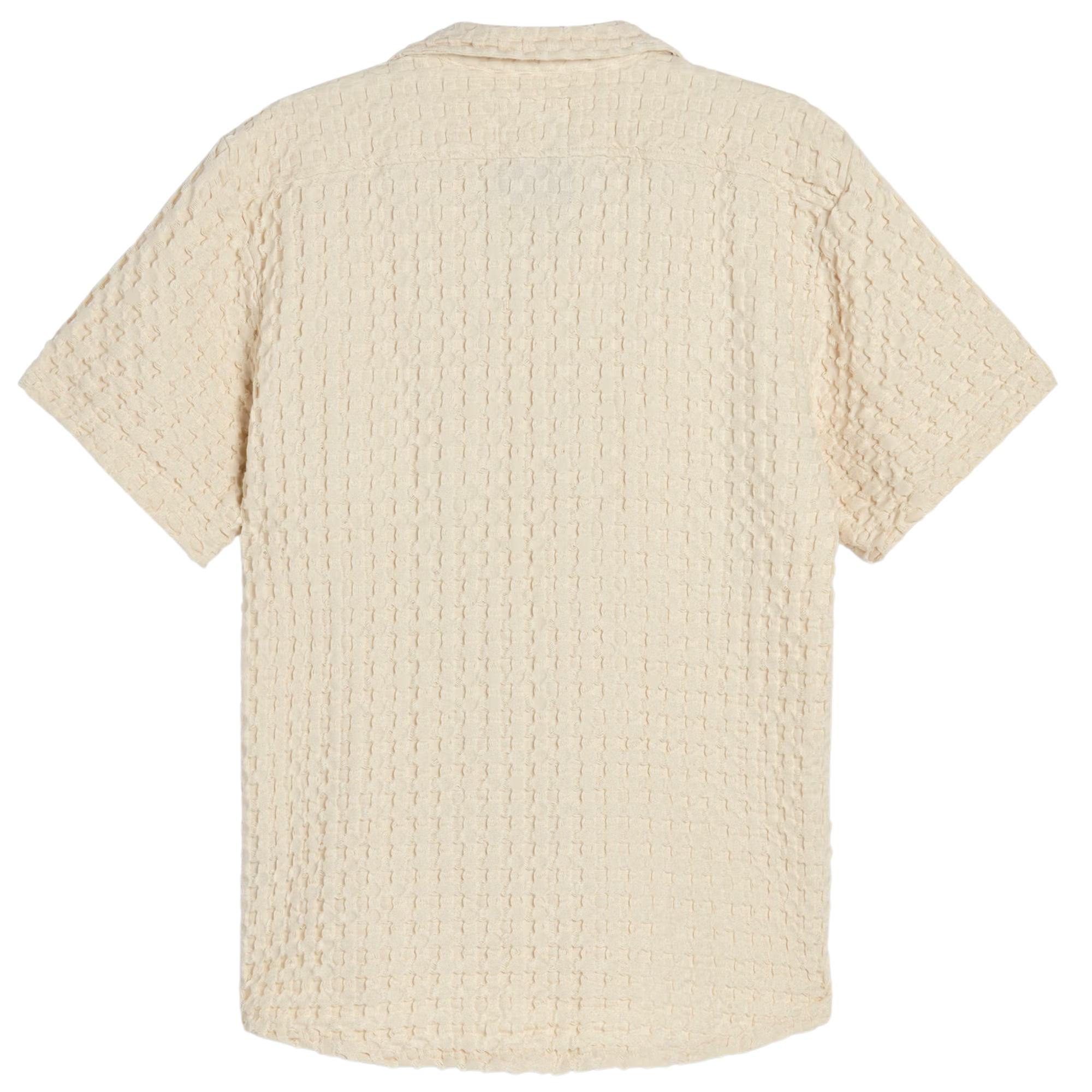 OAS Company Cuba Waffle Shirt - Ecru