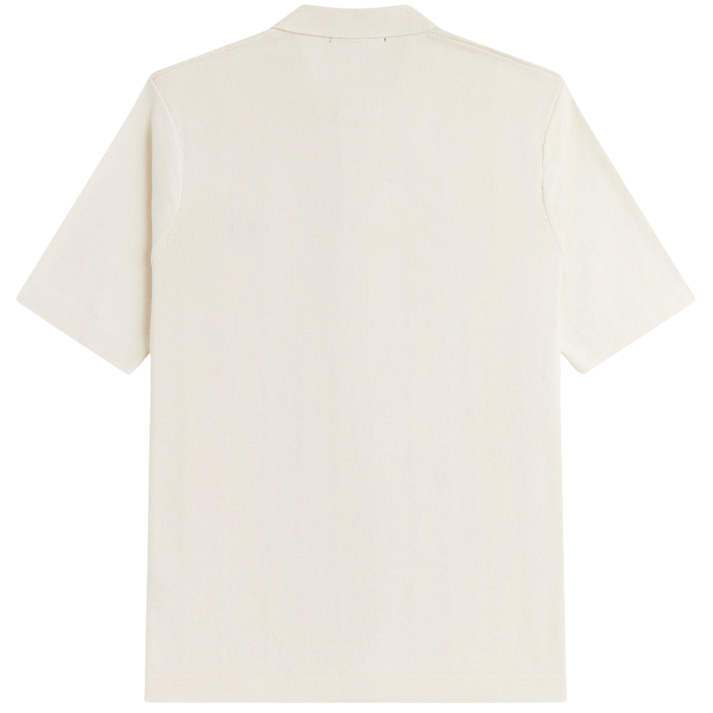 Fred Perry Tonal Vertical Stripe Shirt - Ecru