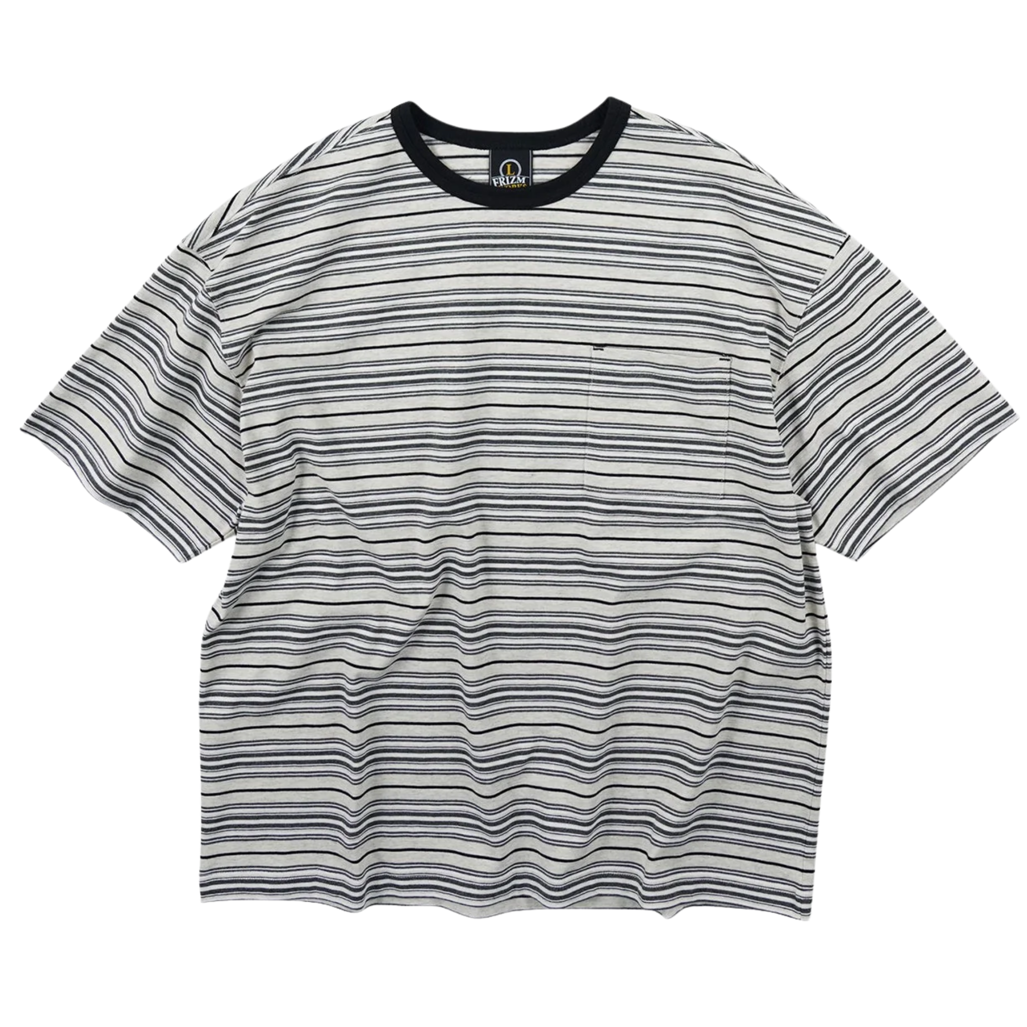 Horizon Stripe Half T-Shirt - Oatmeal