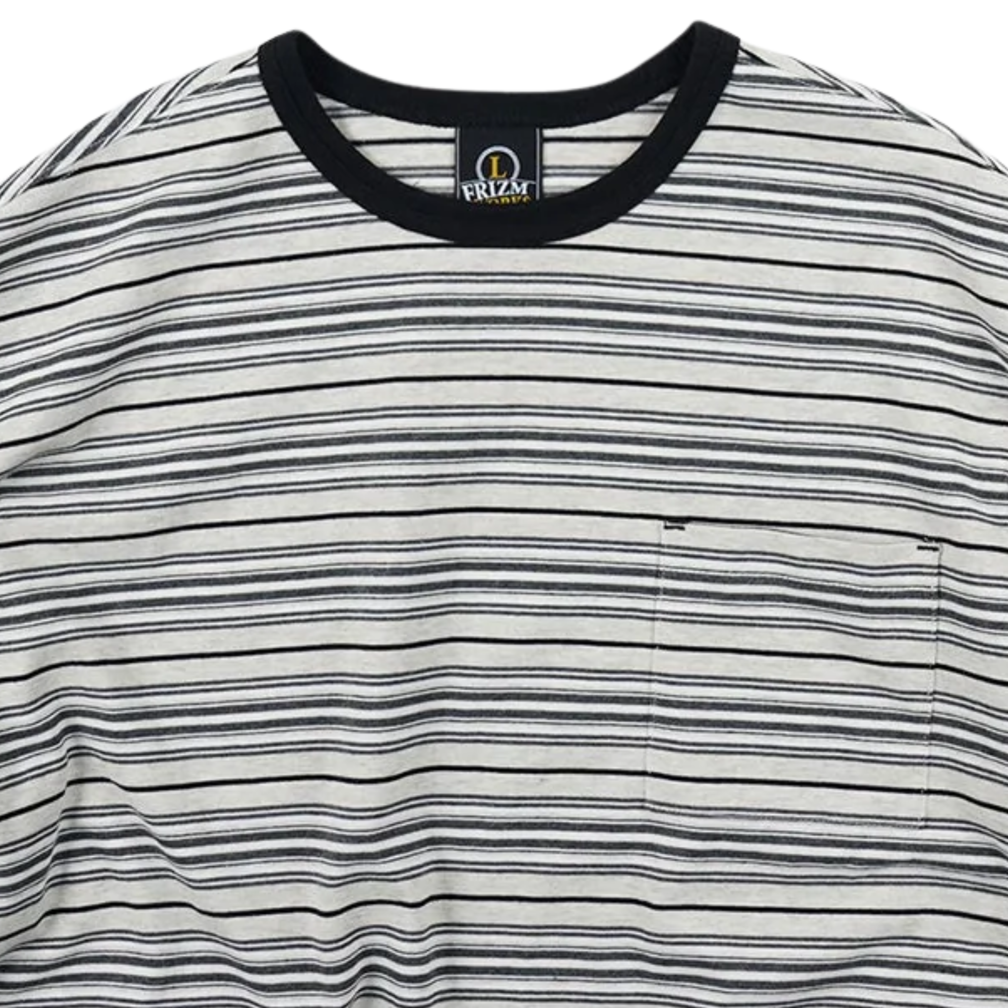 Horizon Stripe Half T-Shirt - Oatmeal