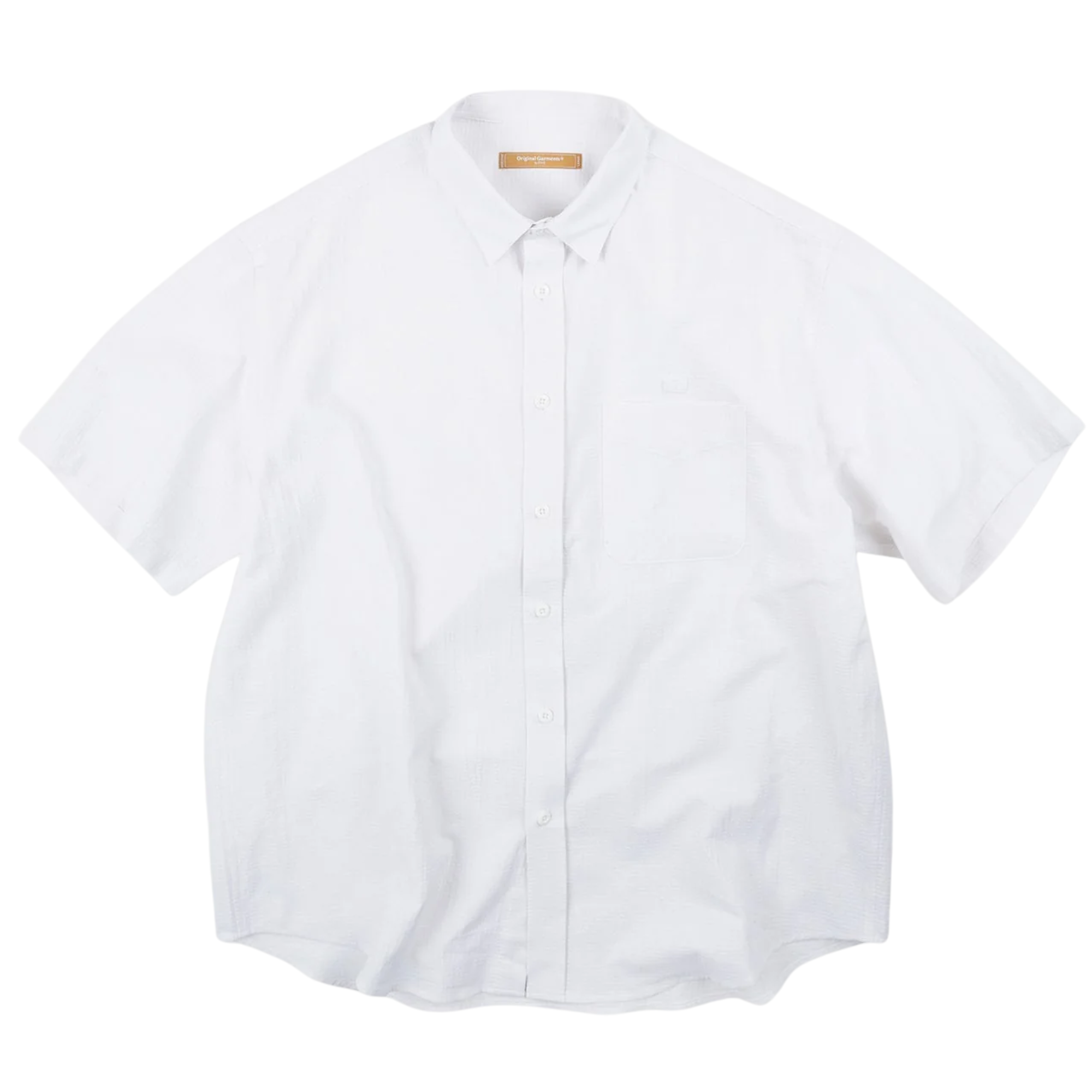 OG Dobby Weave Seersucker Half Shirt - White