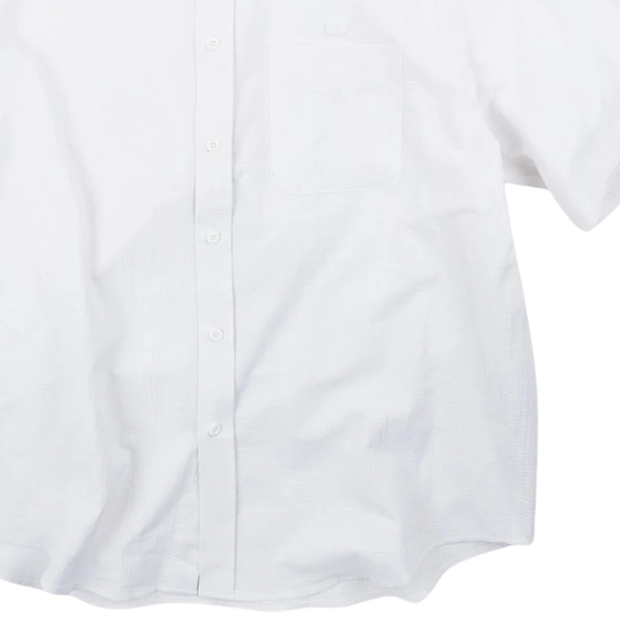 OG Dobby Weave Seersucker Half Shirt - White