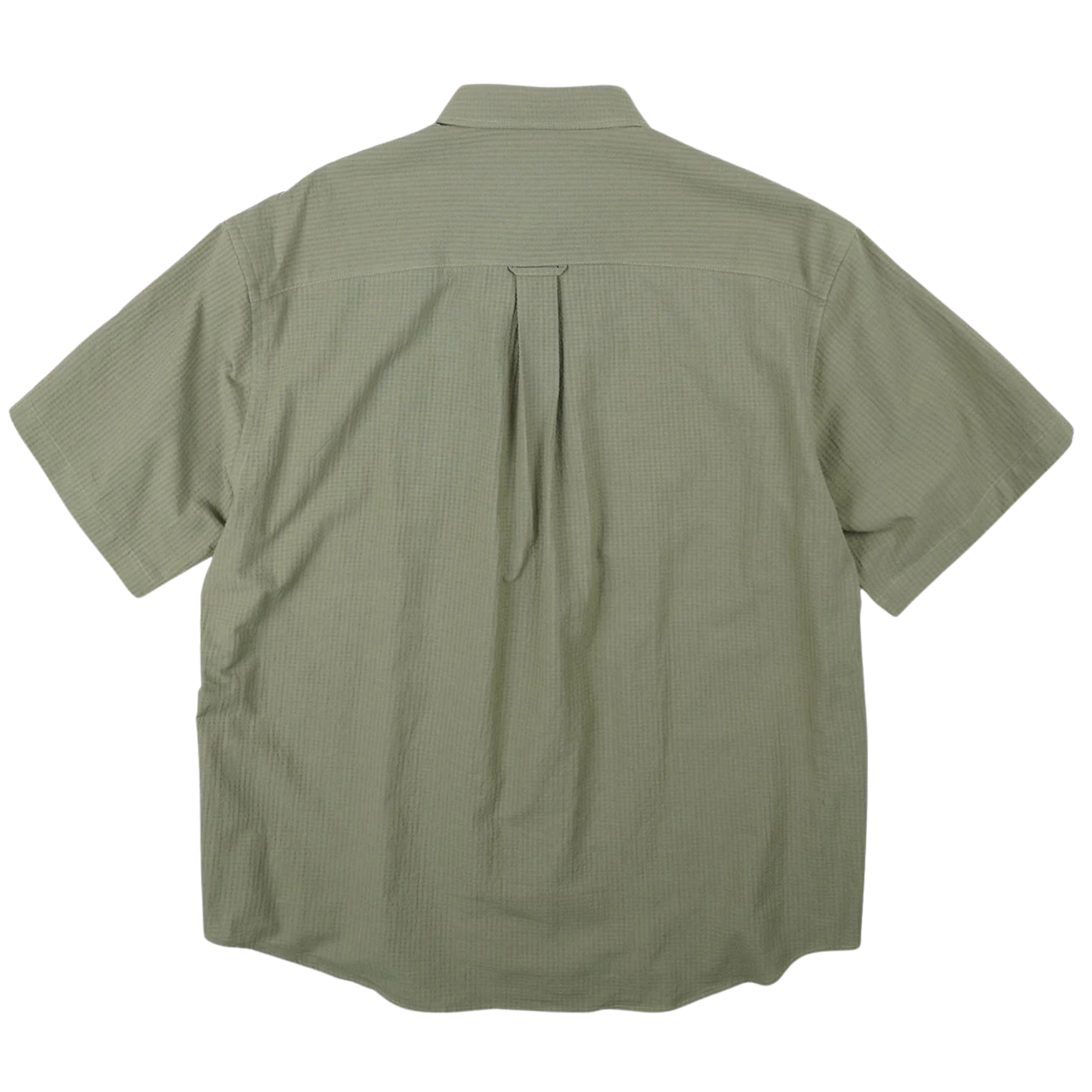 OG Dobby Weave Seersucker Half Shirt - Olive