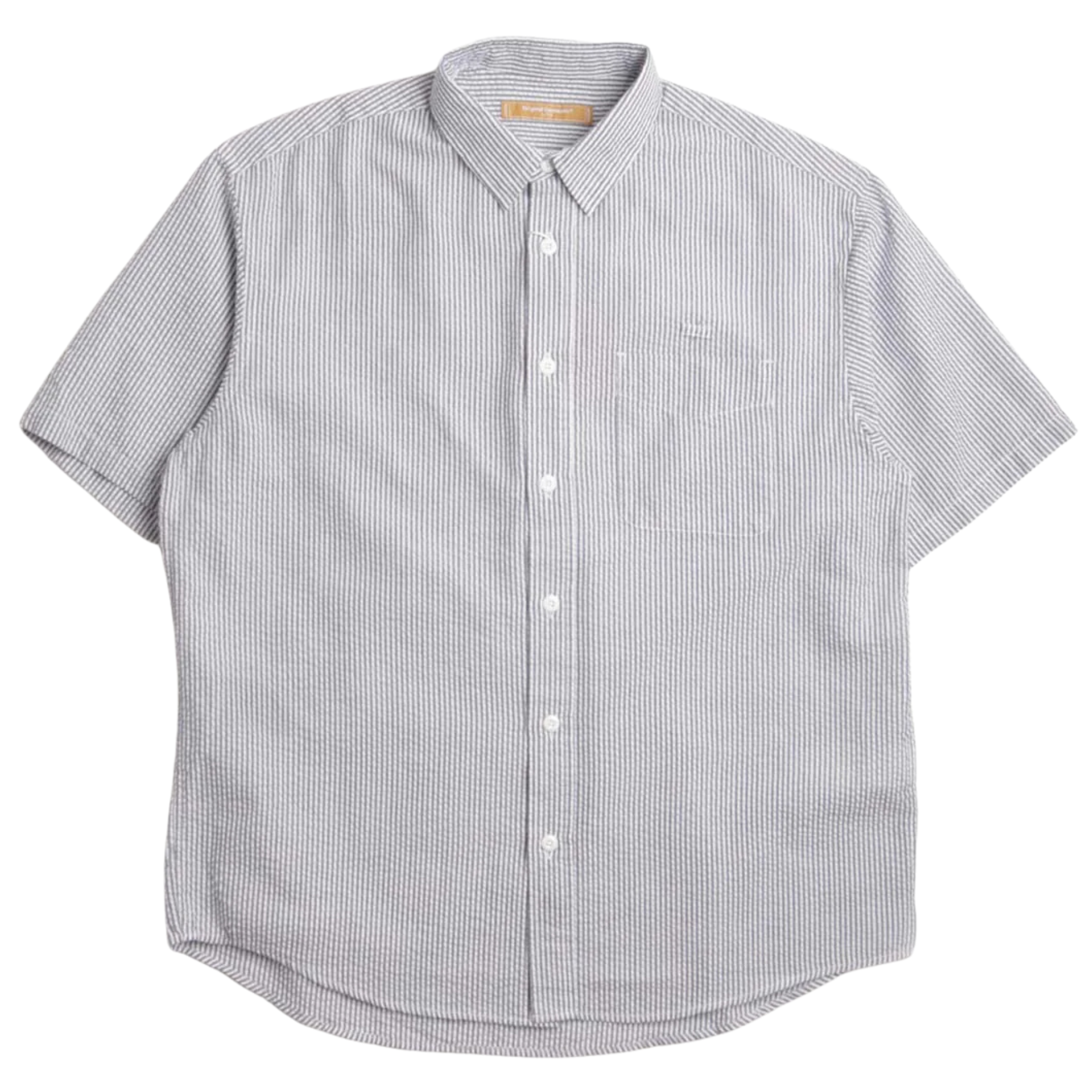 FrizmWORKS OG Stripe Seersucker Half Shirt - Black 73188 – Stuarts