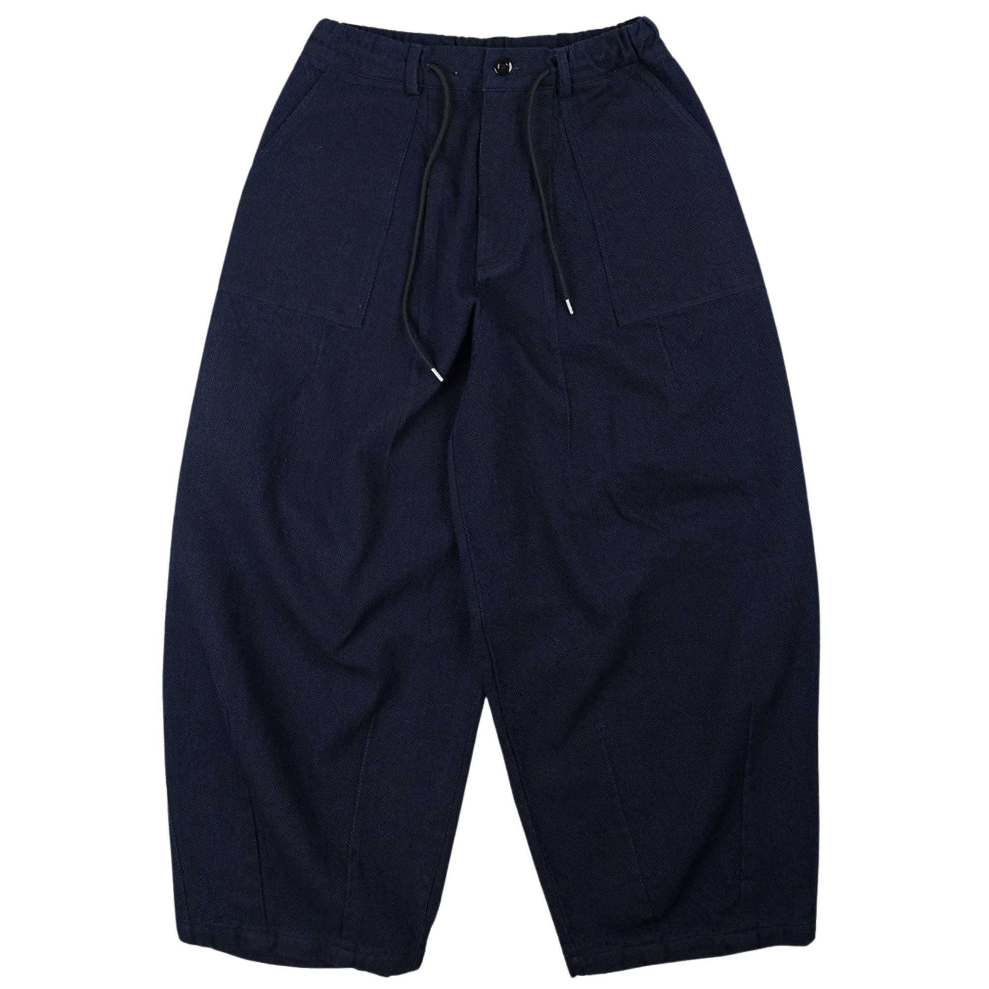 Sashiko Denim Balloon Pants - Indigo