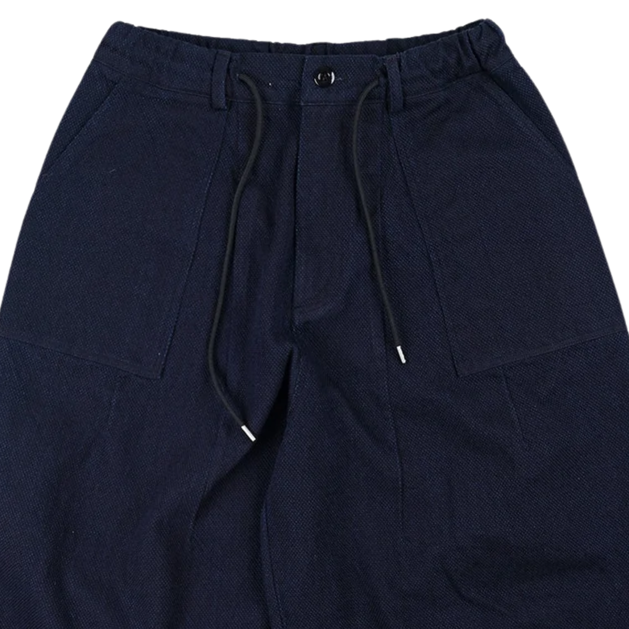 Sashiko Denim Balloon Pants - Indigo