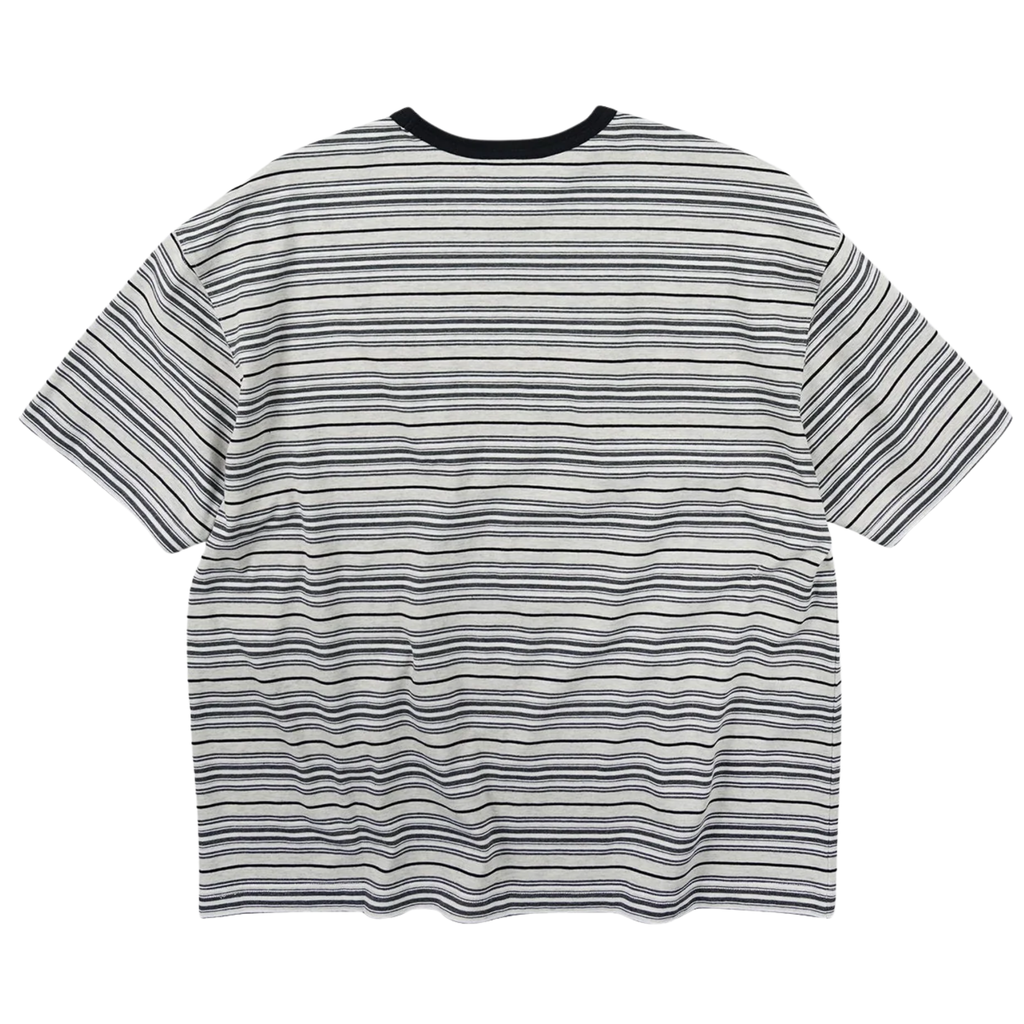 Horizon Stripe Half T-Shirt - Oatmeal