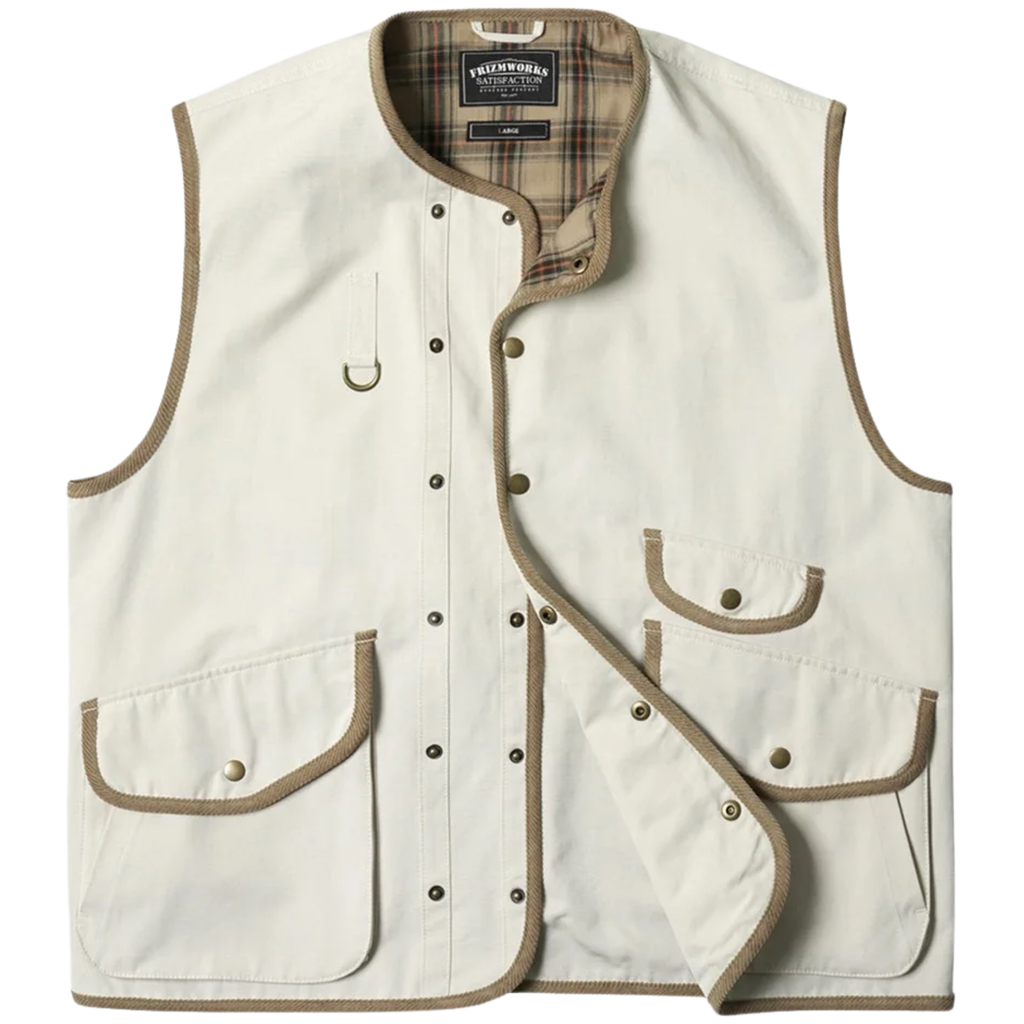 FrizmWORKS Heritage Hunting Vest - Cream