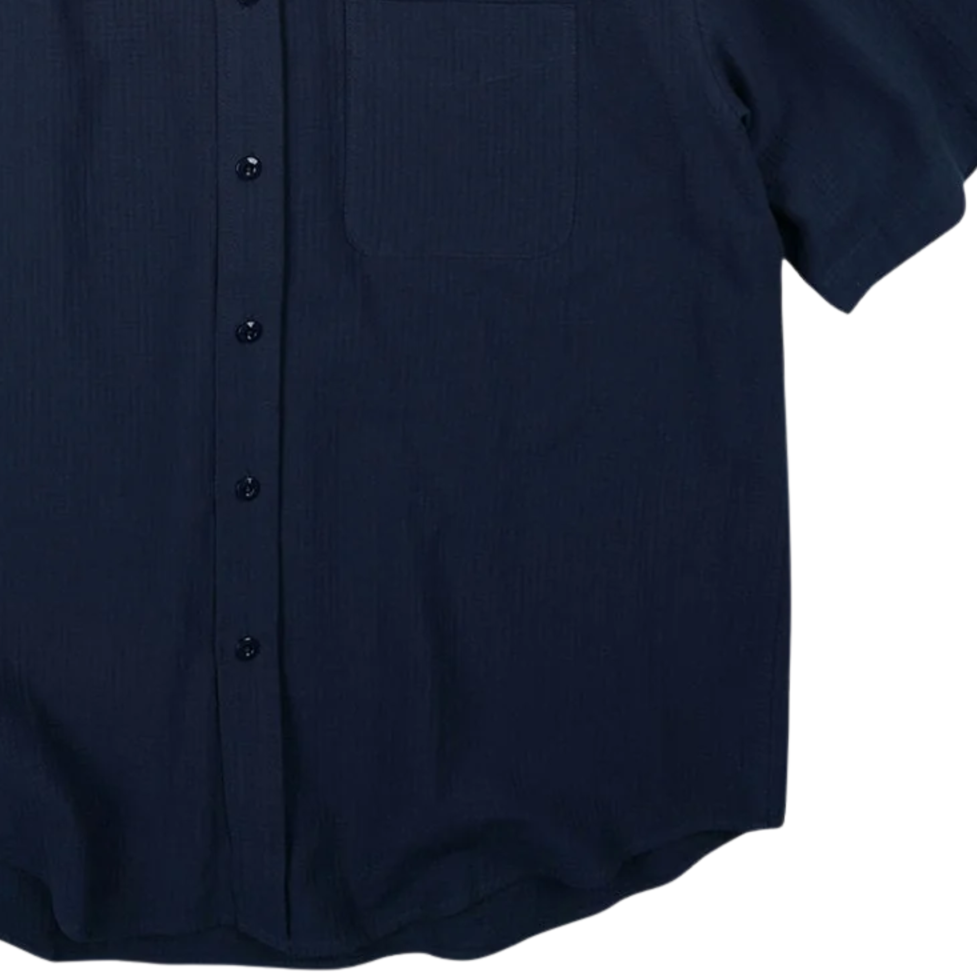 OG Dobby Weave Seersucker Half Shirt - Navy