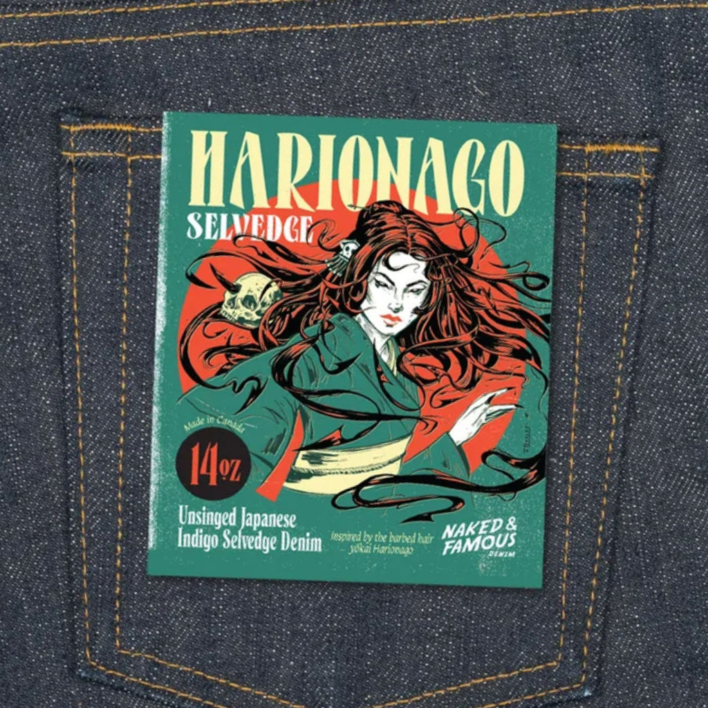 Naked and Famous Denim Weird Guy Harionago Selvedge - Indigo