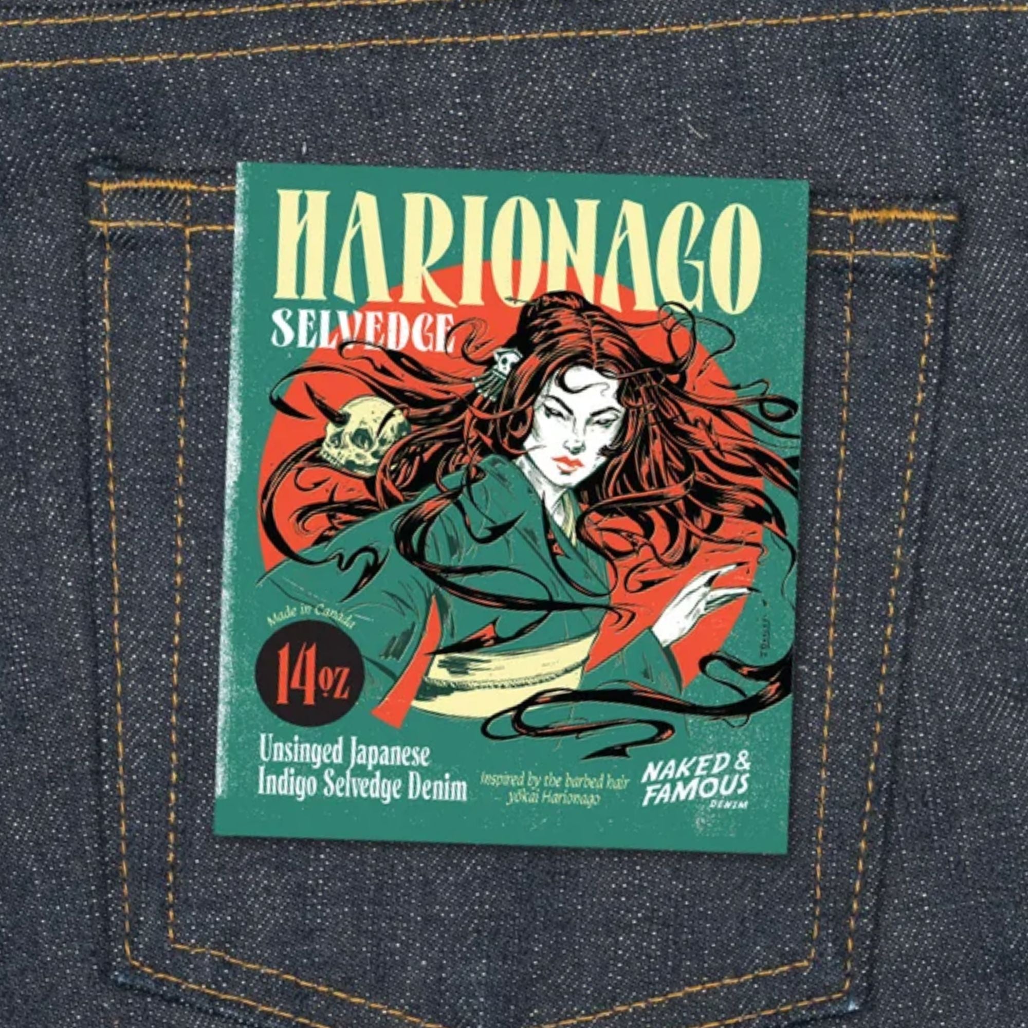 Naked and Famous Denim Weird Guy Harionago Selvedge - Indigo