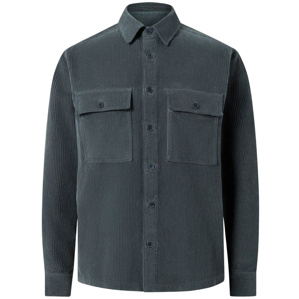 Belstaff Ravine Cotton Corduroy Shirt - Petrol