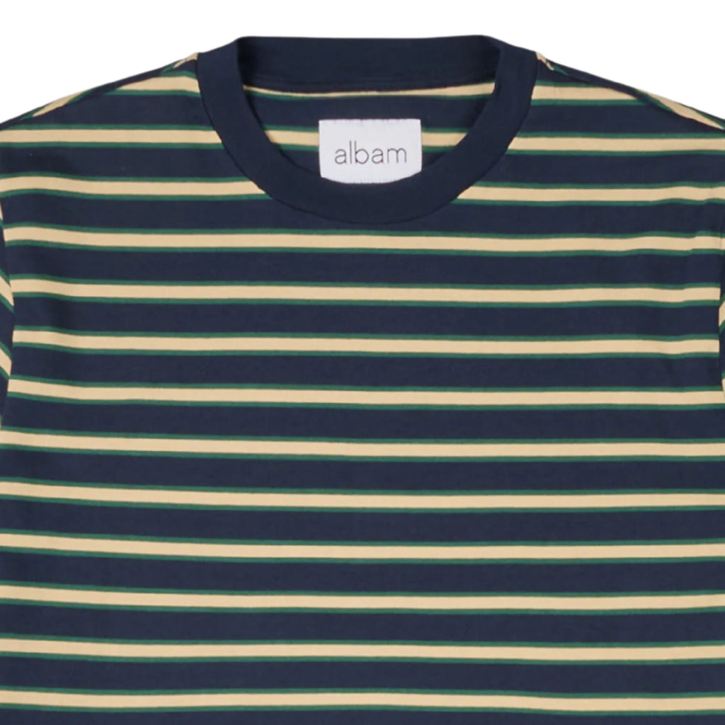 Albam Tame Stripe T-Shirt - Dark Navy
