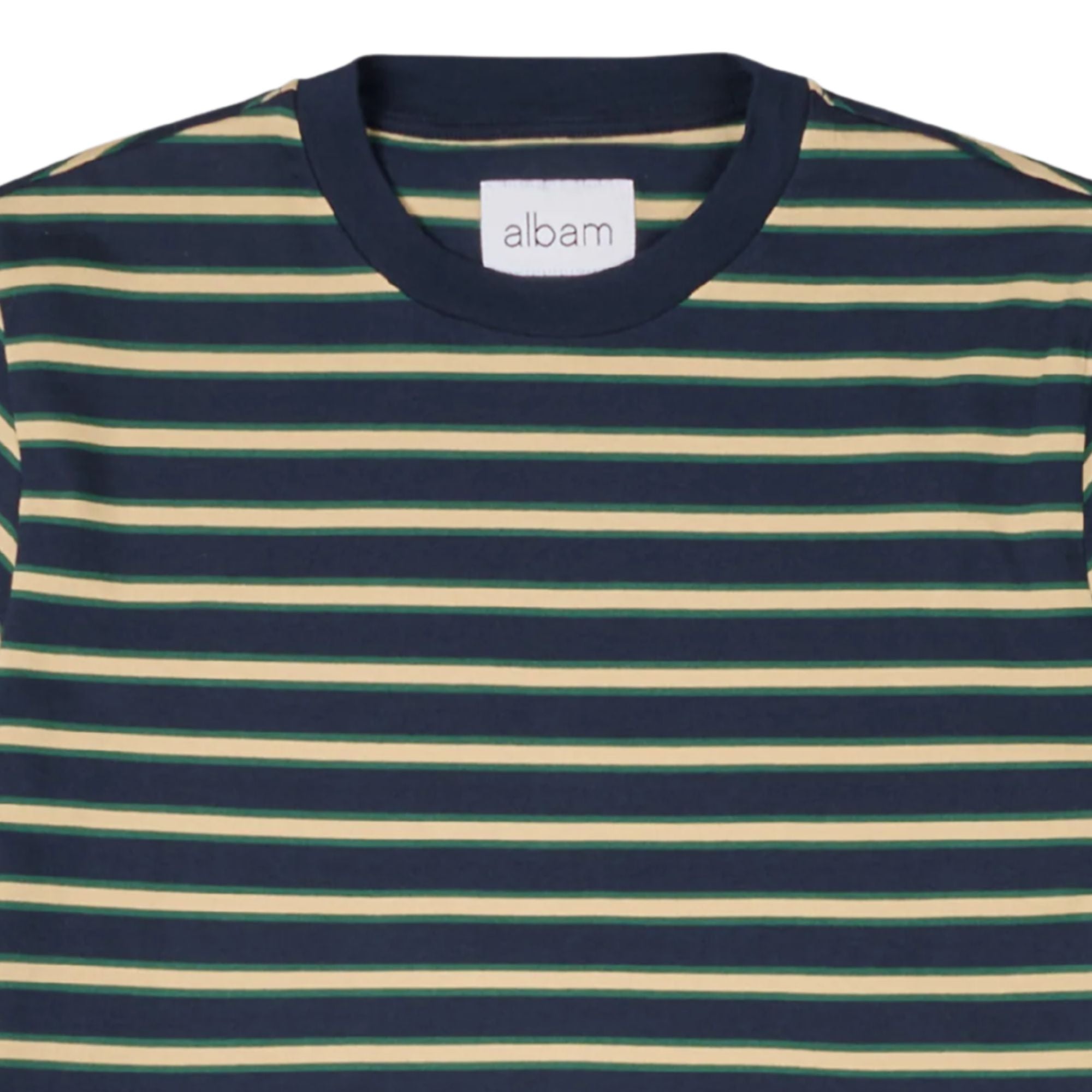 Albam Tame Stripe T-Shirt - Dark Navy