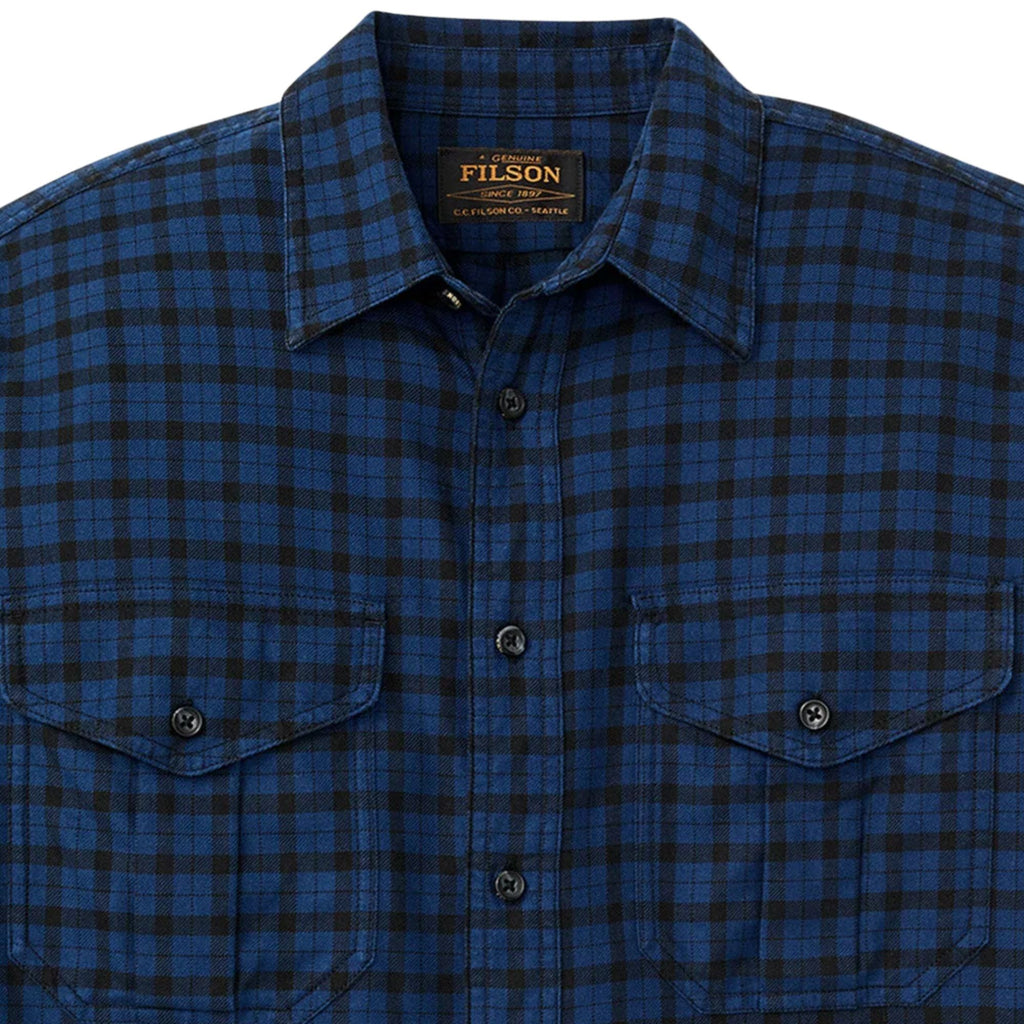 Filson Alaskan Guide Shirt - Deep Blue/Black Plaid