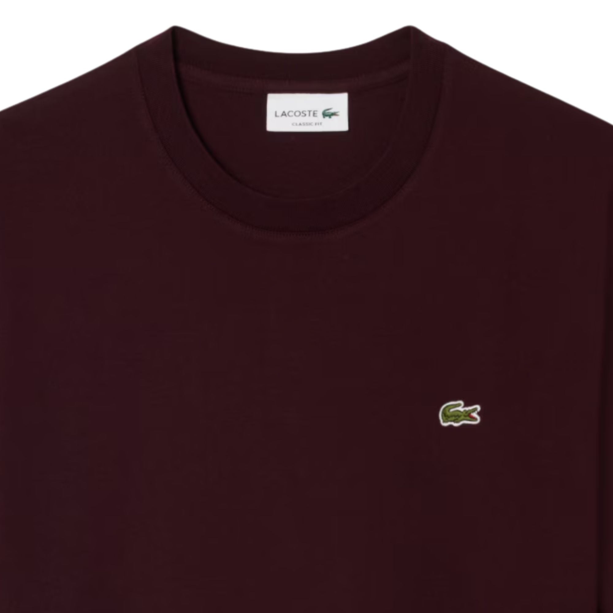 Lacoste Cotton T-Shirt - Dark Burgundy
